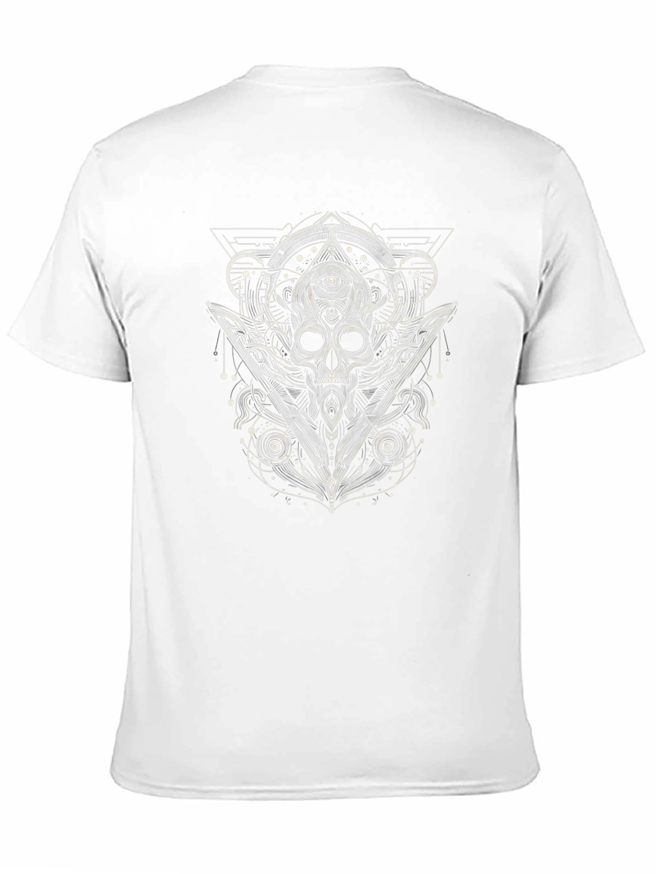 Skull Graphic Print T-Shirt - Black