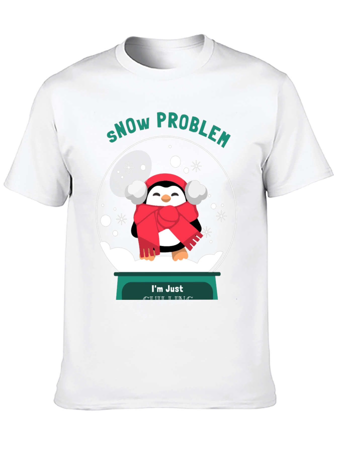 Snow Problem Penguin Graphic Tee - Unisex