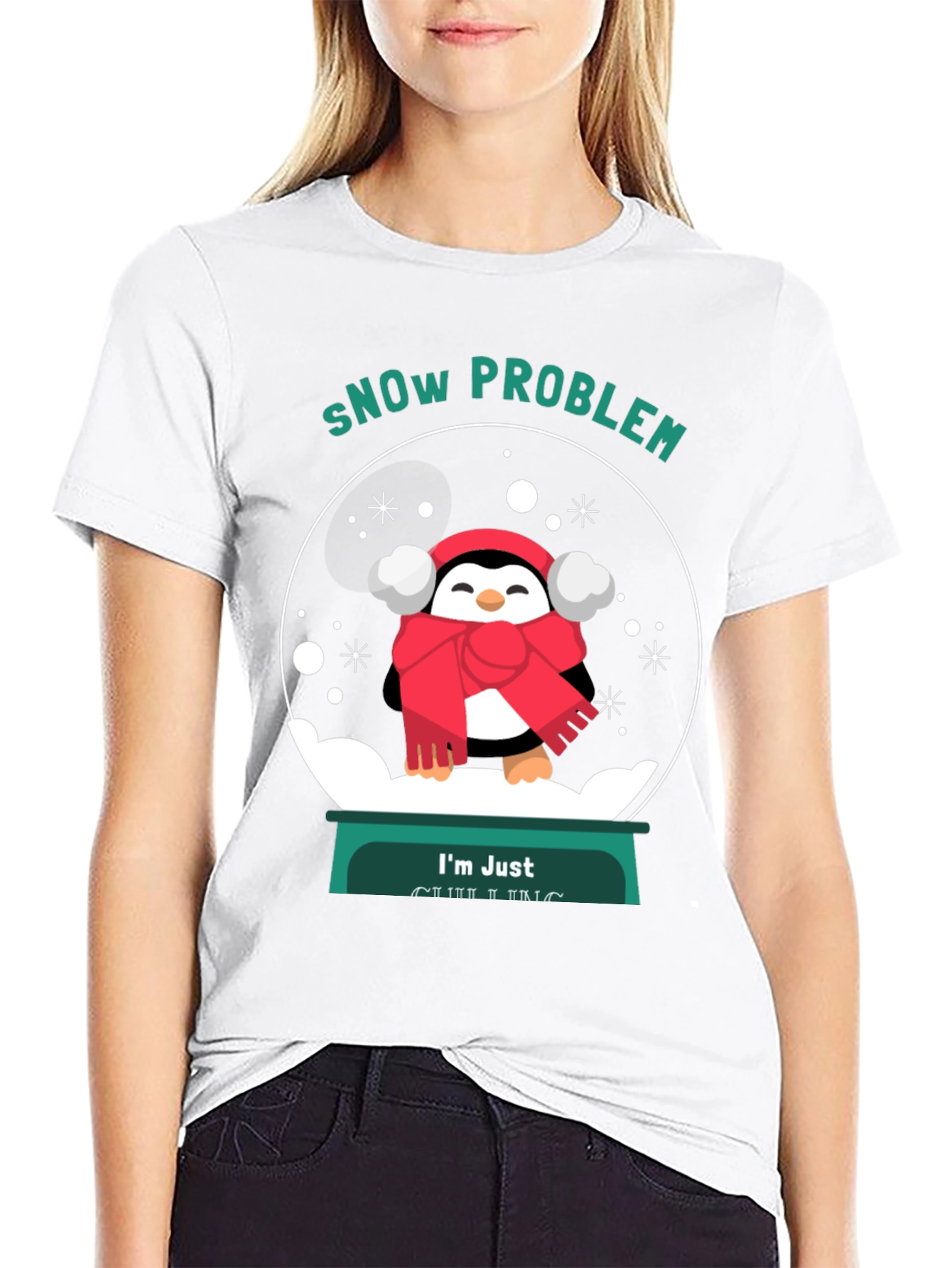 Snow Problem Penguin Graphic Tee - Unisex