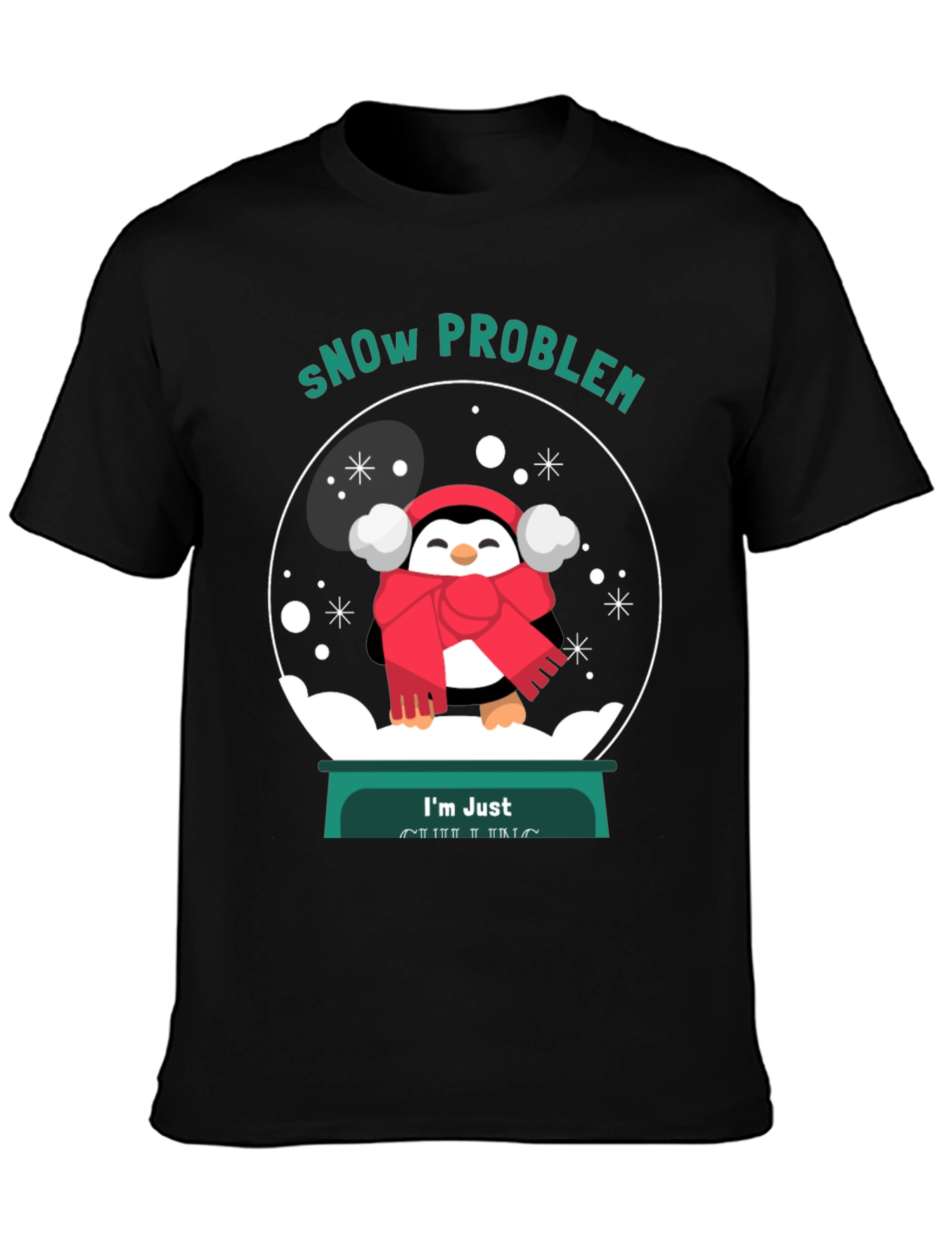 Snow Problem Penguin Graphic Tee - Unisex