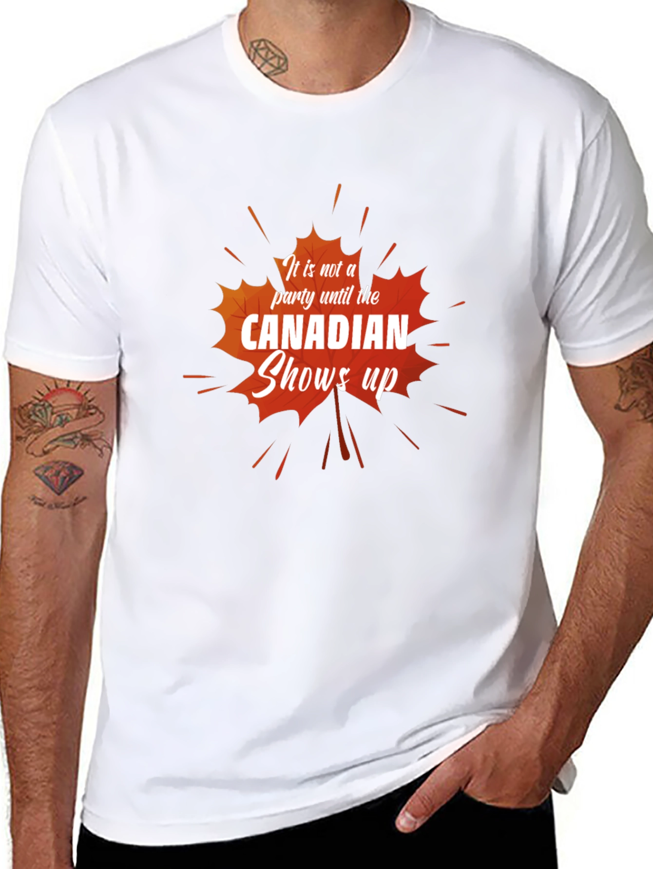 Canadian Party Maple Leaf T-Shirt