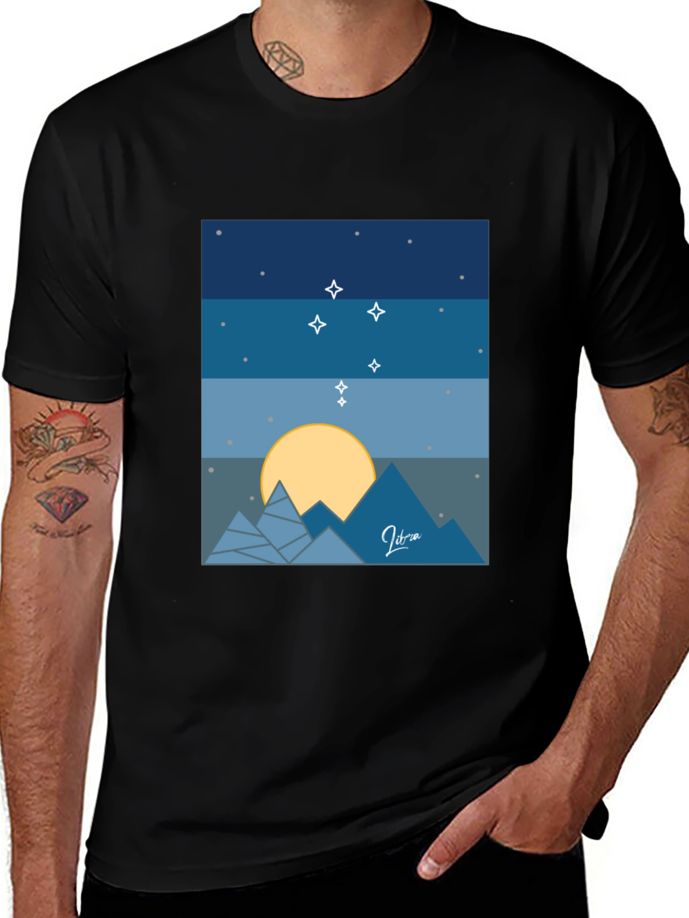 Libra Constellation Graphic Tee - Stylish Zodiac Shirt