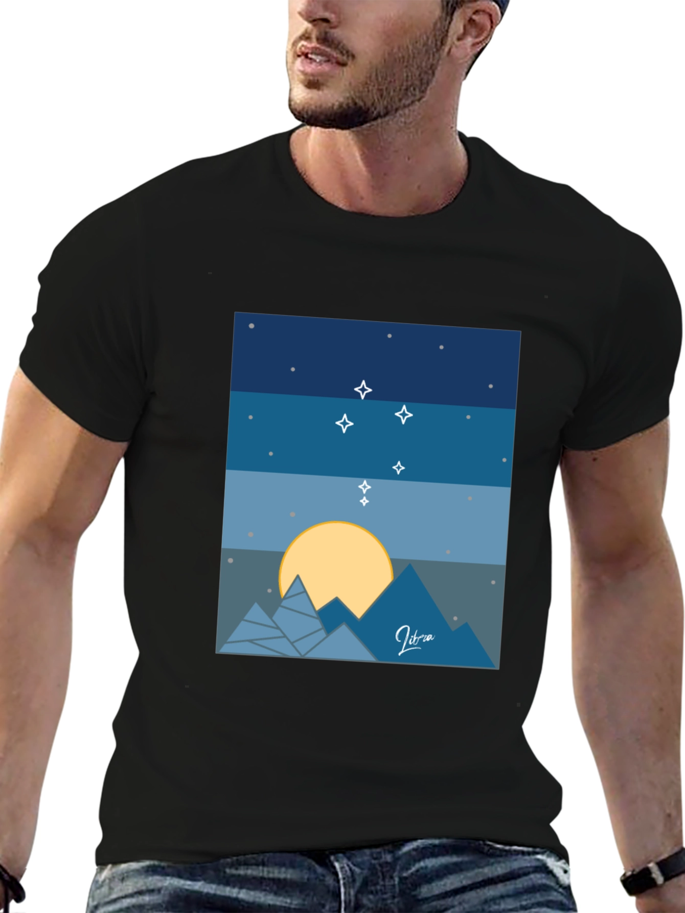 Libra Constellation Graphic Tee - Stylish Zodiac Shirt