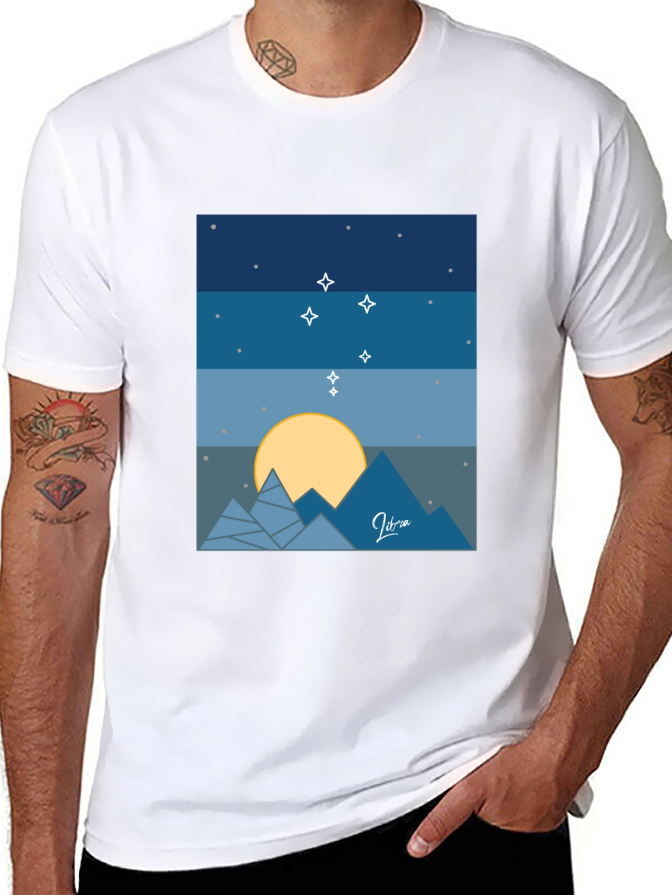 Libra Constellation Graphic Tee - Stylish Zodiac Shirt