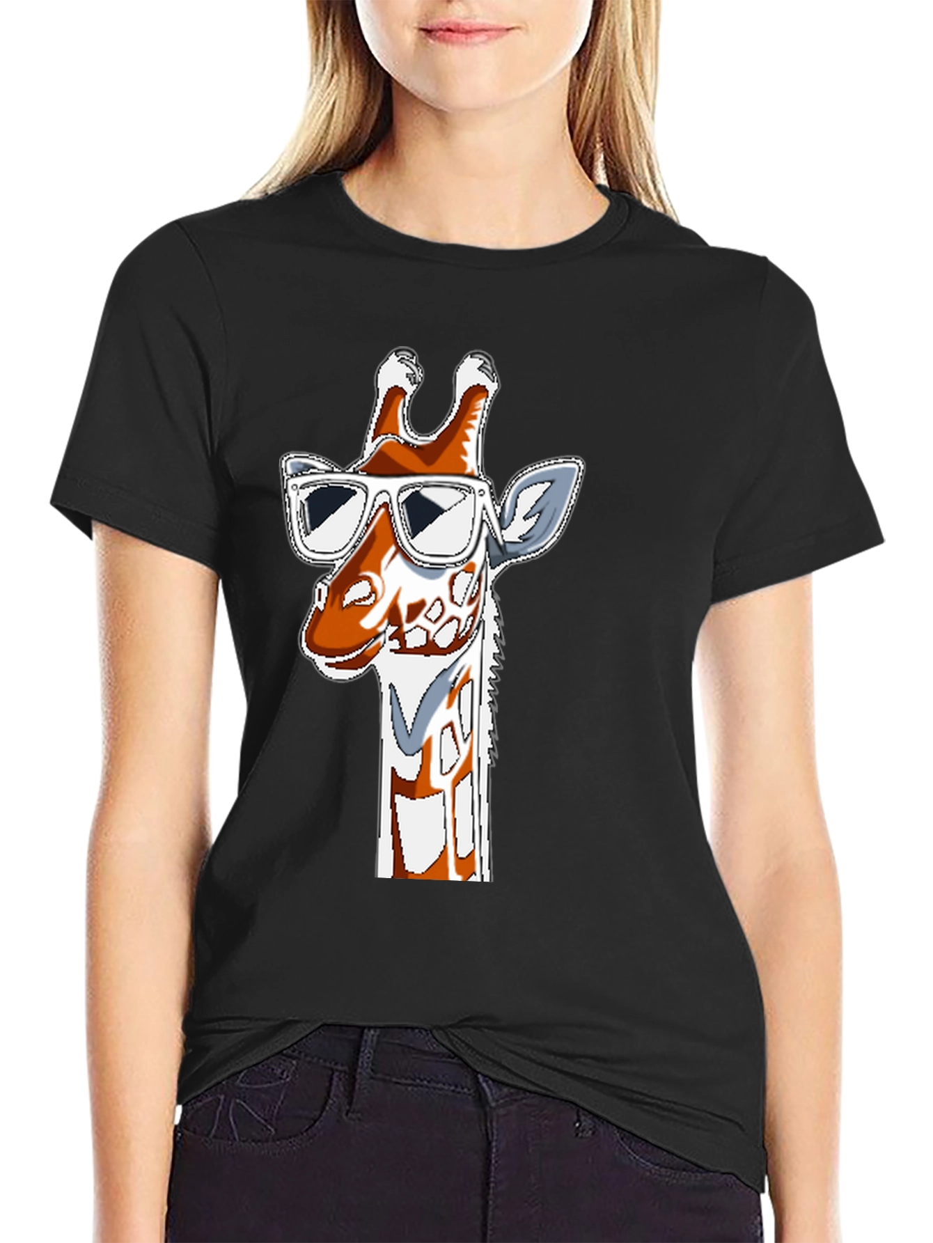 Cool Giraffe Graphic T-Shirt