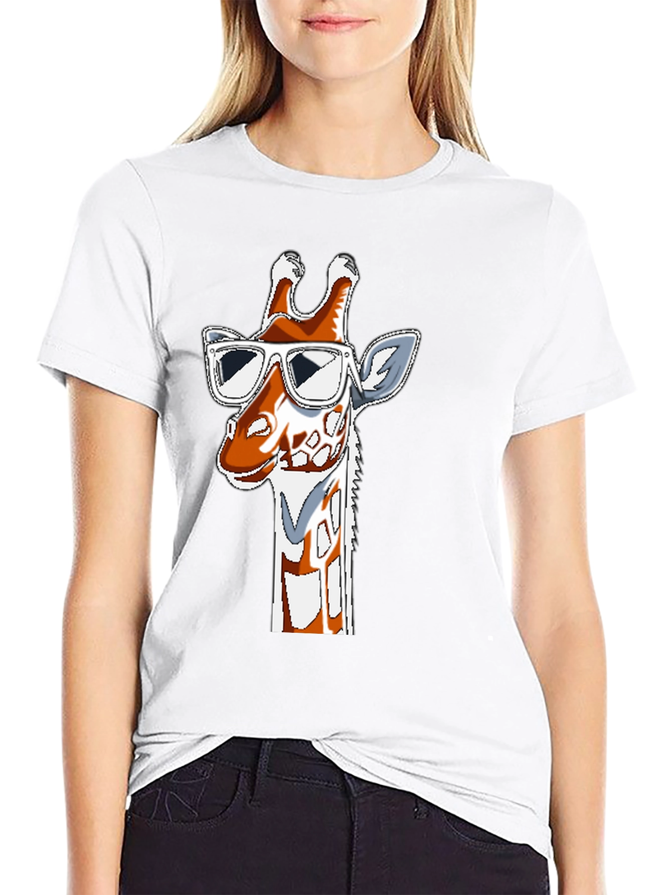 Cool Giraffe Graphic T-Shirt