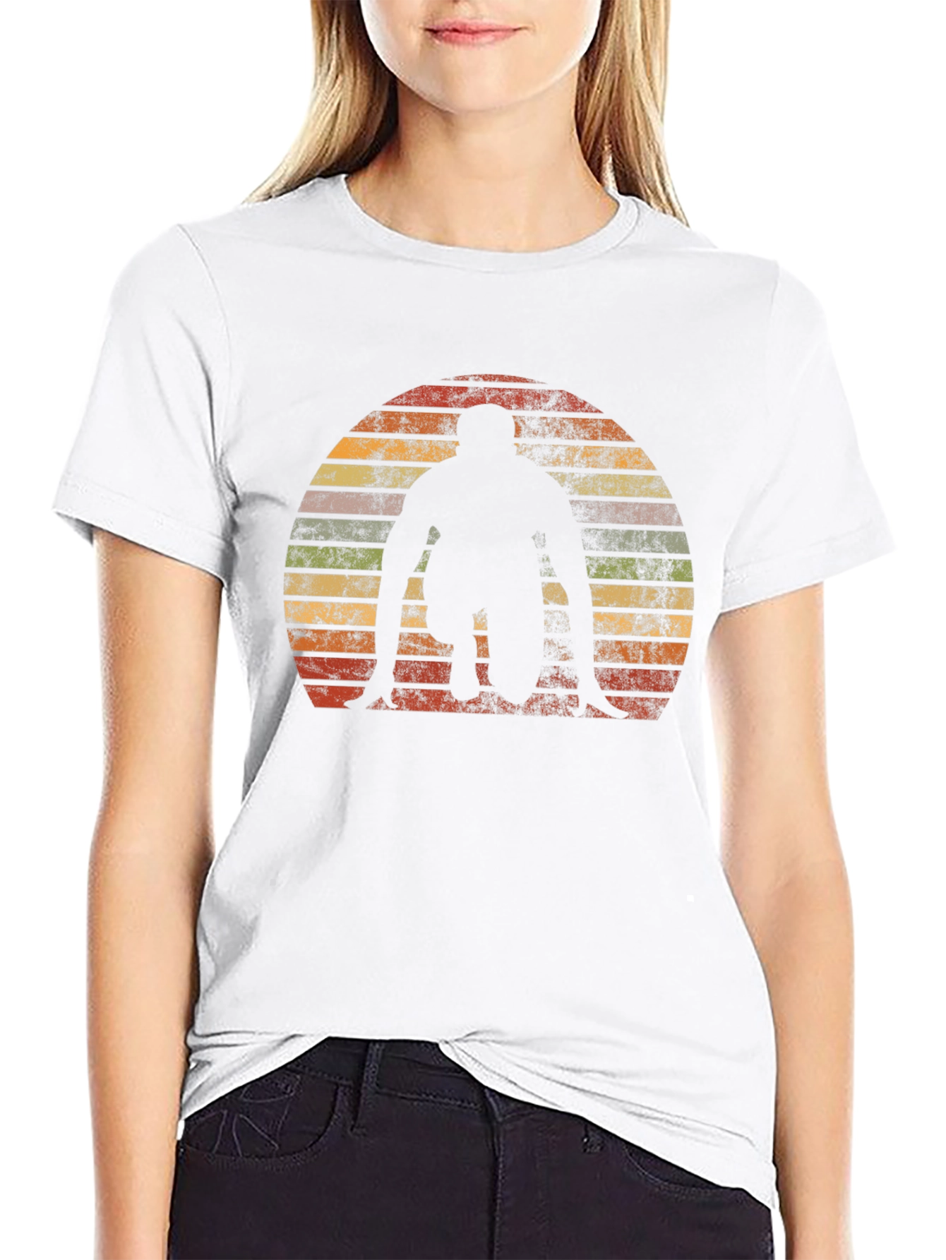 Retro Sunset Runner T-Shirt