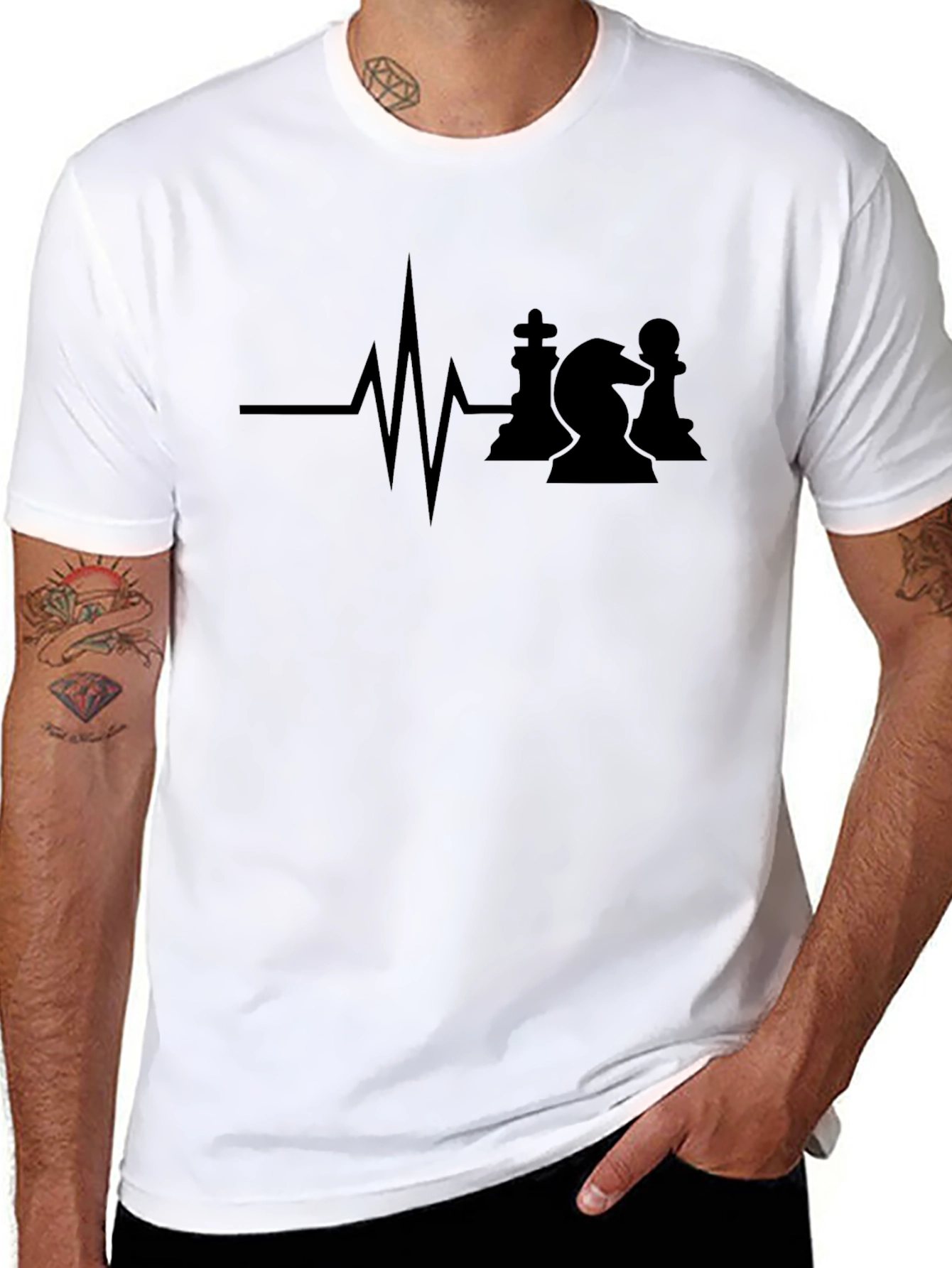 Chess Heartbeat T-Shirt - Game On!