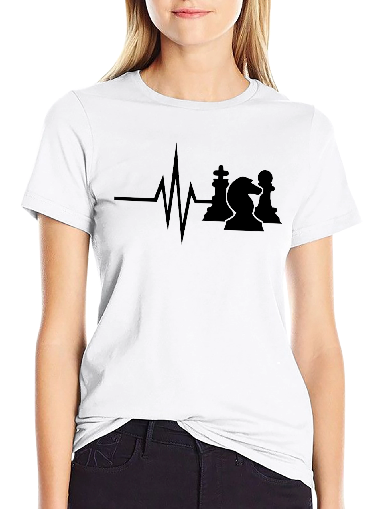 Chess Heartbeat T-Shirt - Game On!