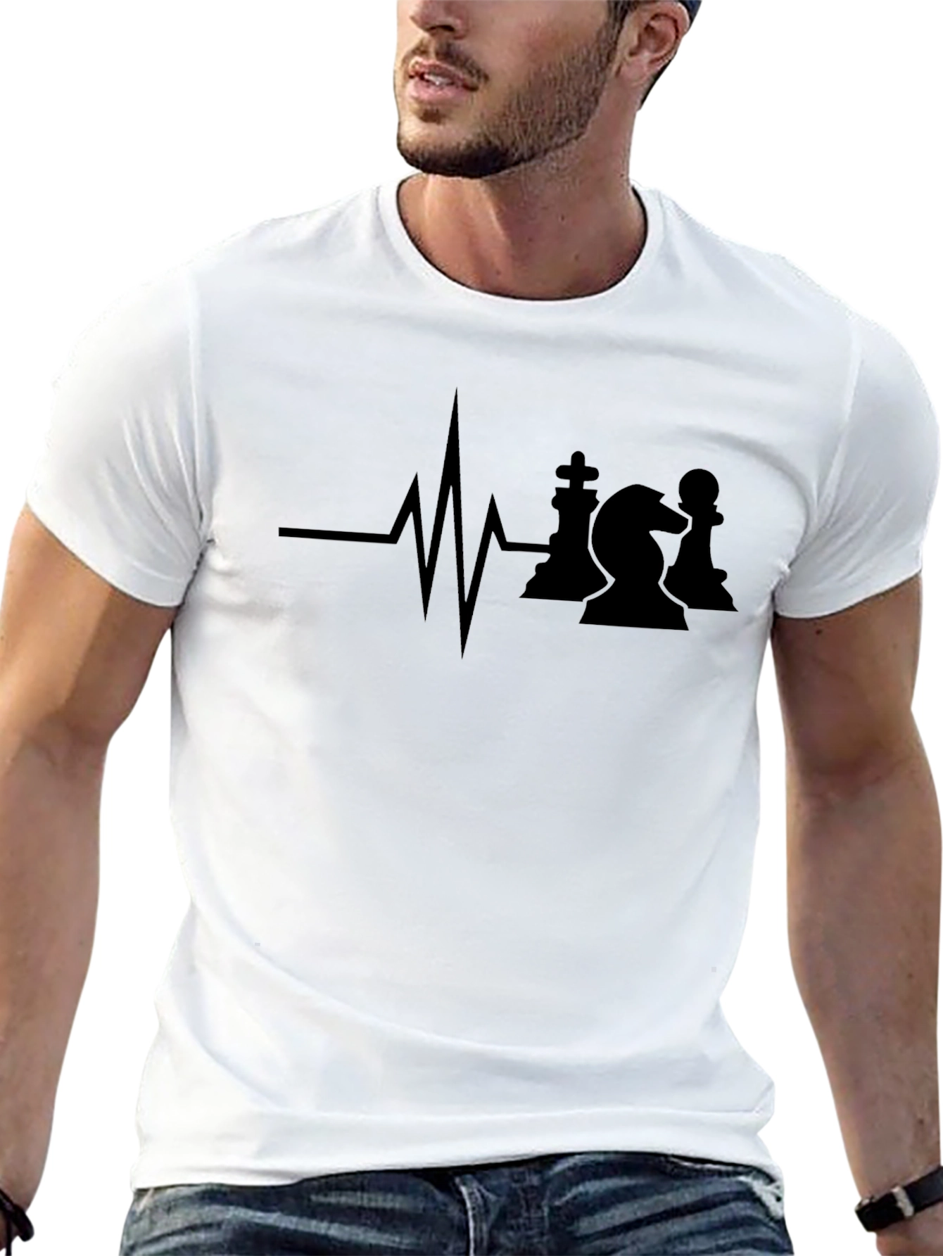 Chess Heartbeat T-Shirt - Game On!