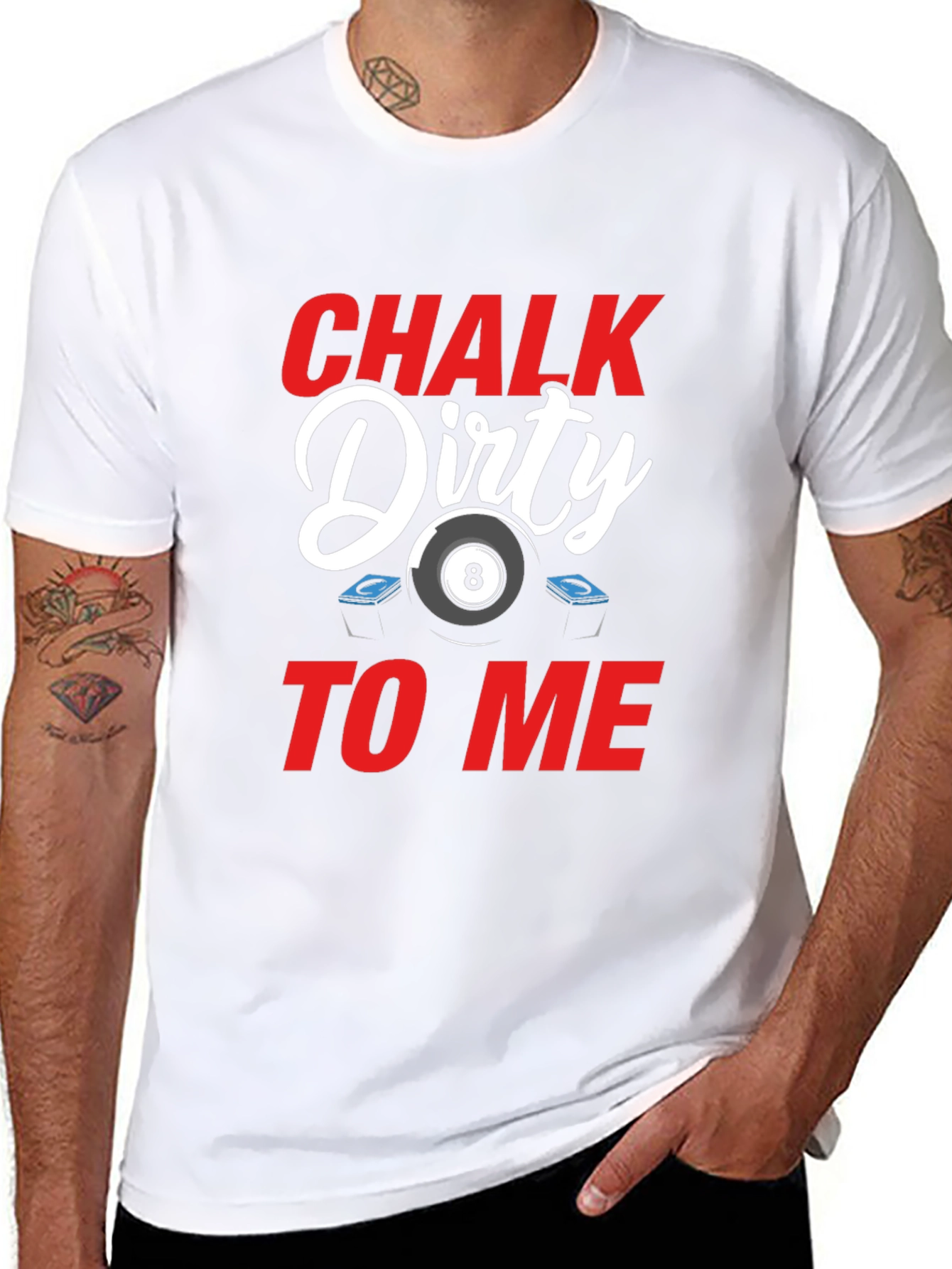 Chalk Dirty To Me Billiard T-Shirt