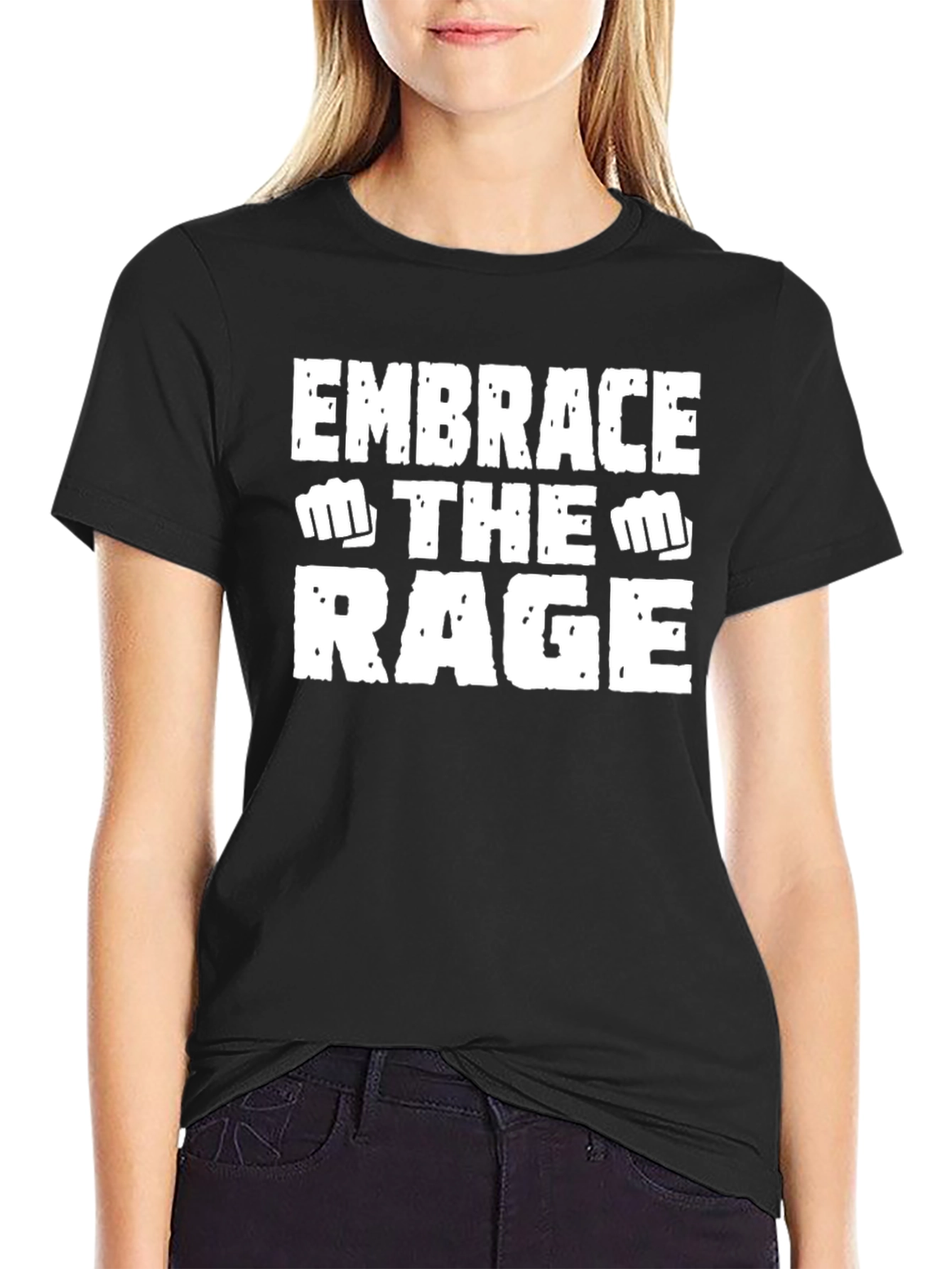 Embrace the Rage Graphic T-Shirt - Black