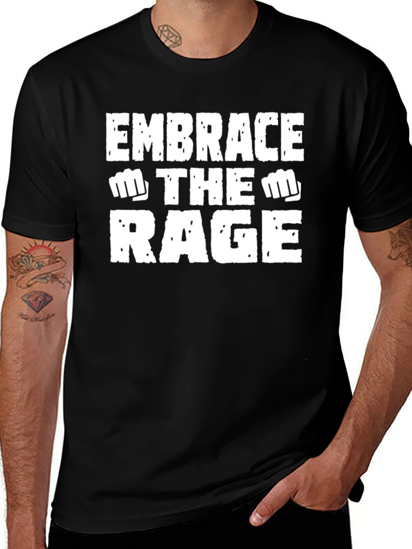 Embrace the Rage Graphic T-Shirt - Black