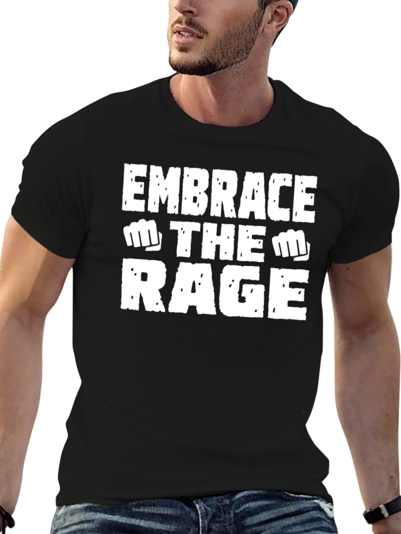 Embrace the Rage Graphic T-Shirt - Black