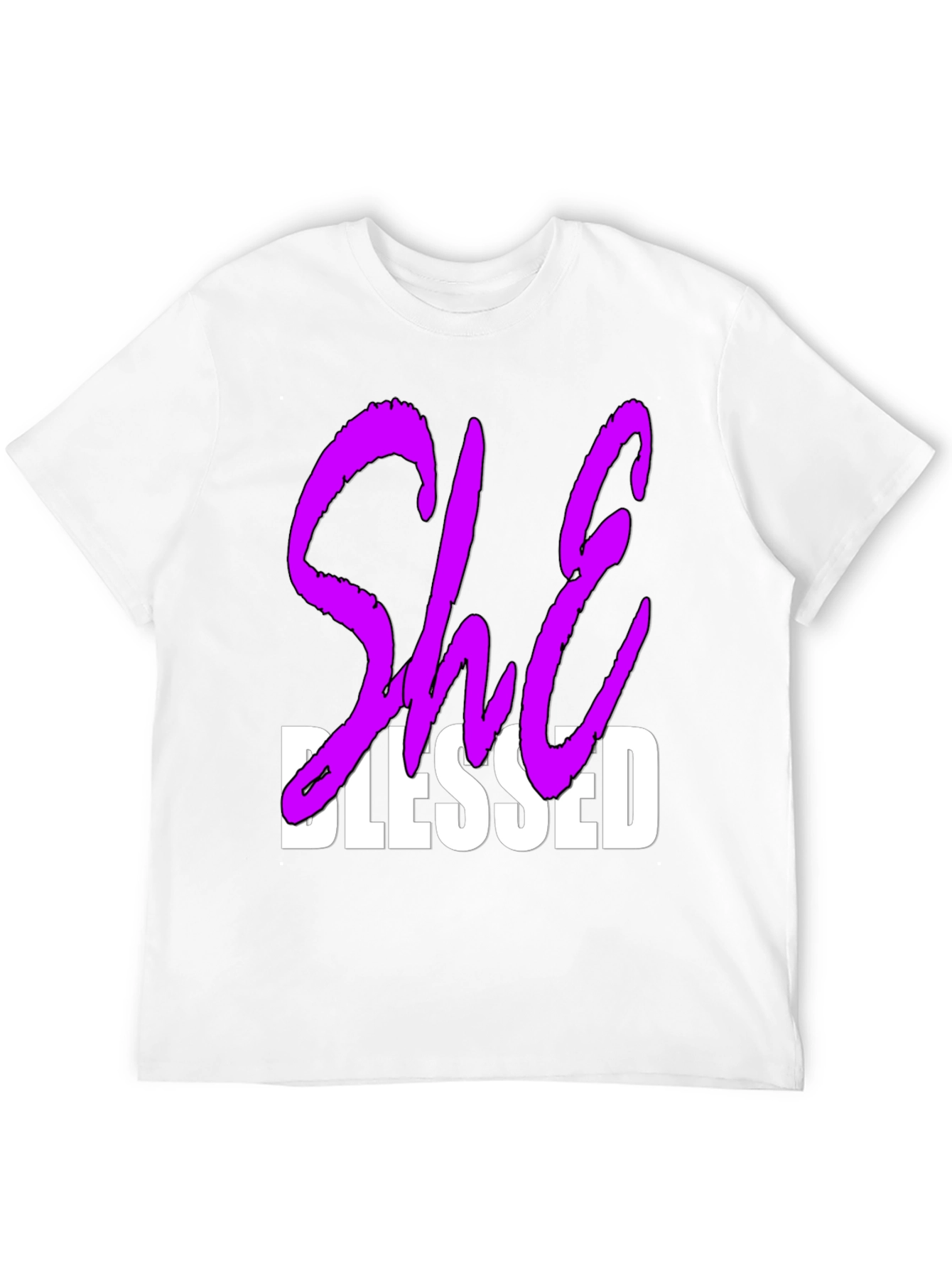She Blessed Graphic T-Shirt - Black