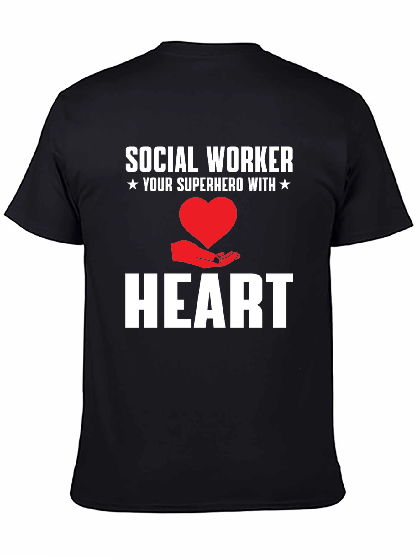 Social Worker Superhero Heart Graphic Tee
