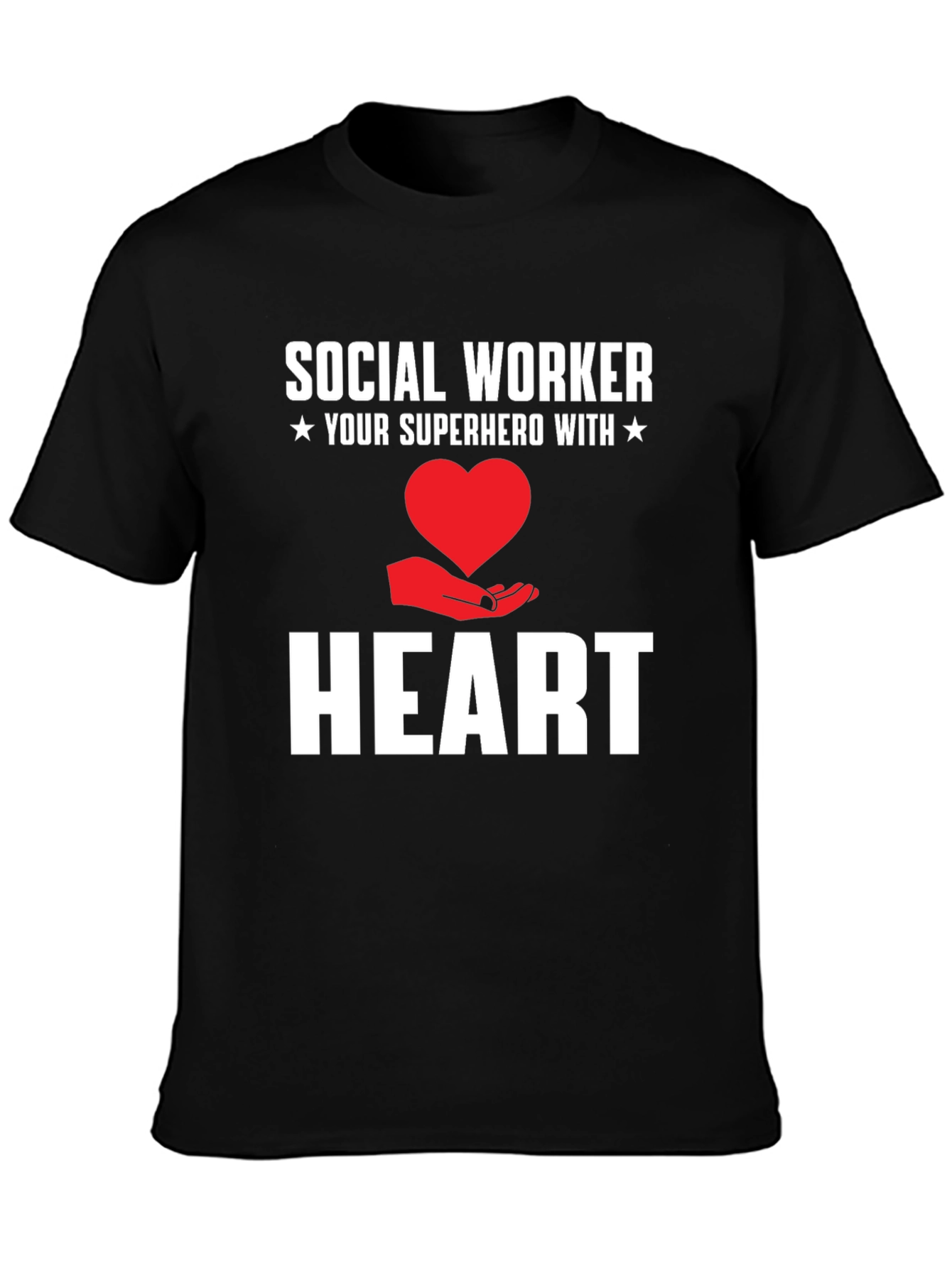 Social Worker Superhero Heart Graphic Tee