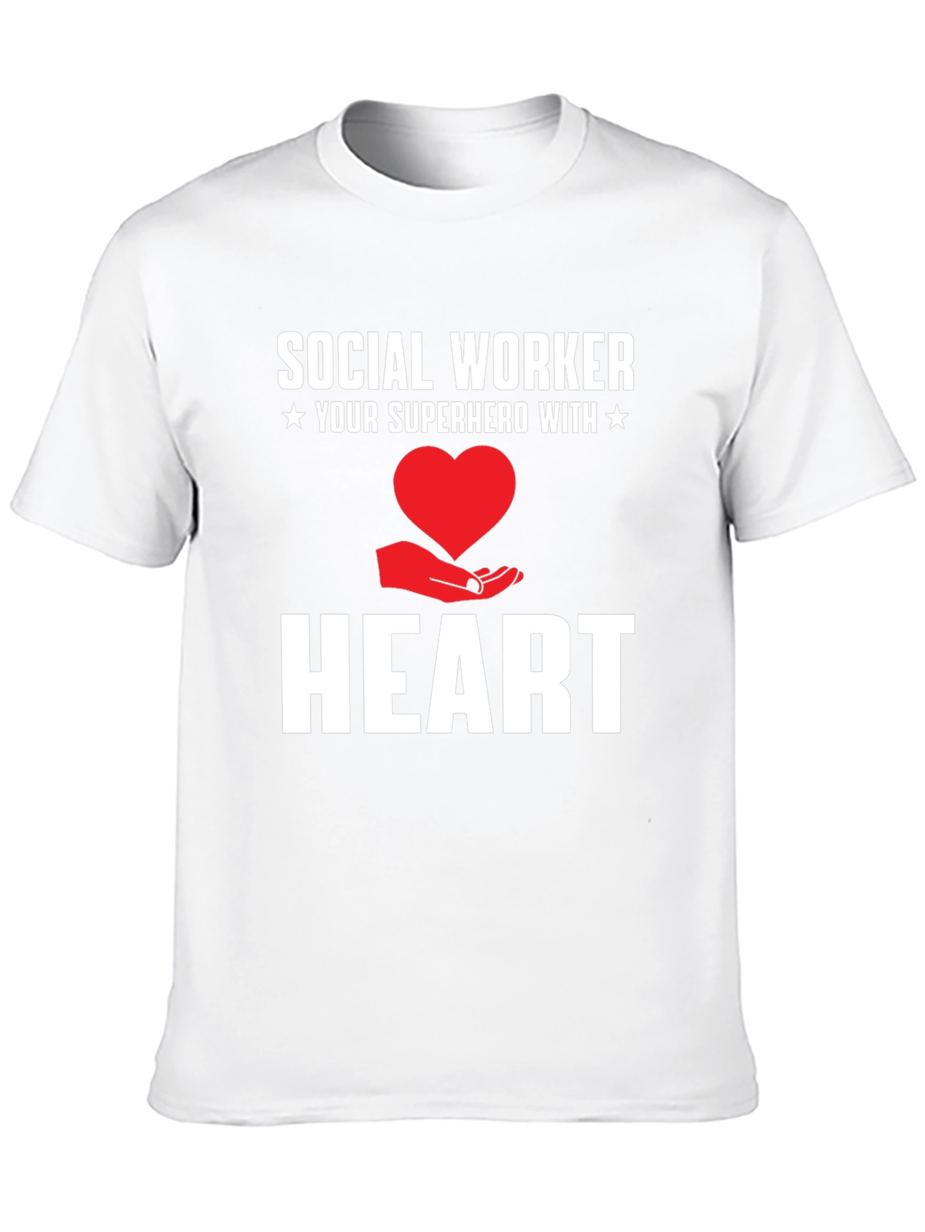 Social Worker Superhero Heart Graphic Tee