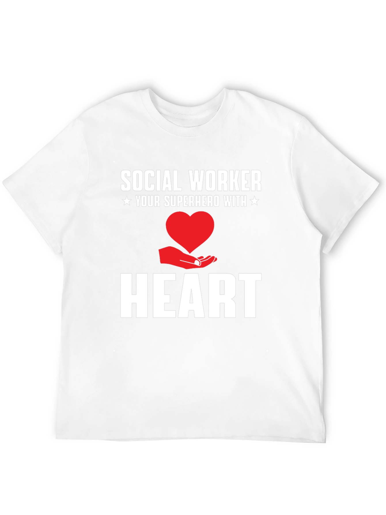 Social Worker Superhero Heart Graphic Tee