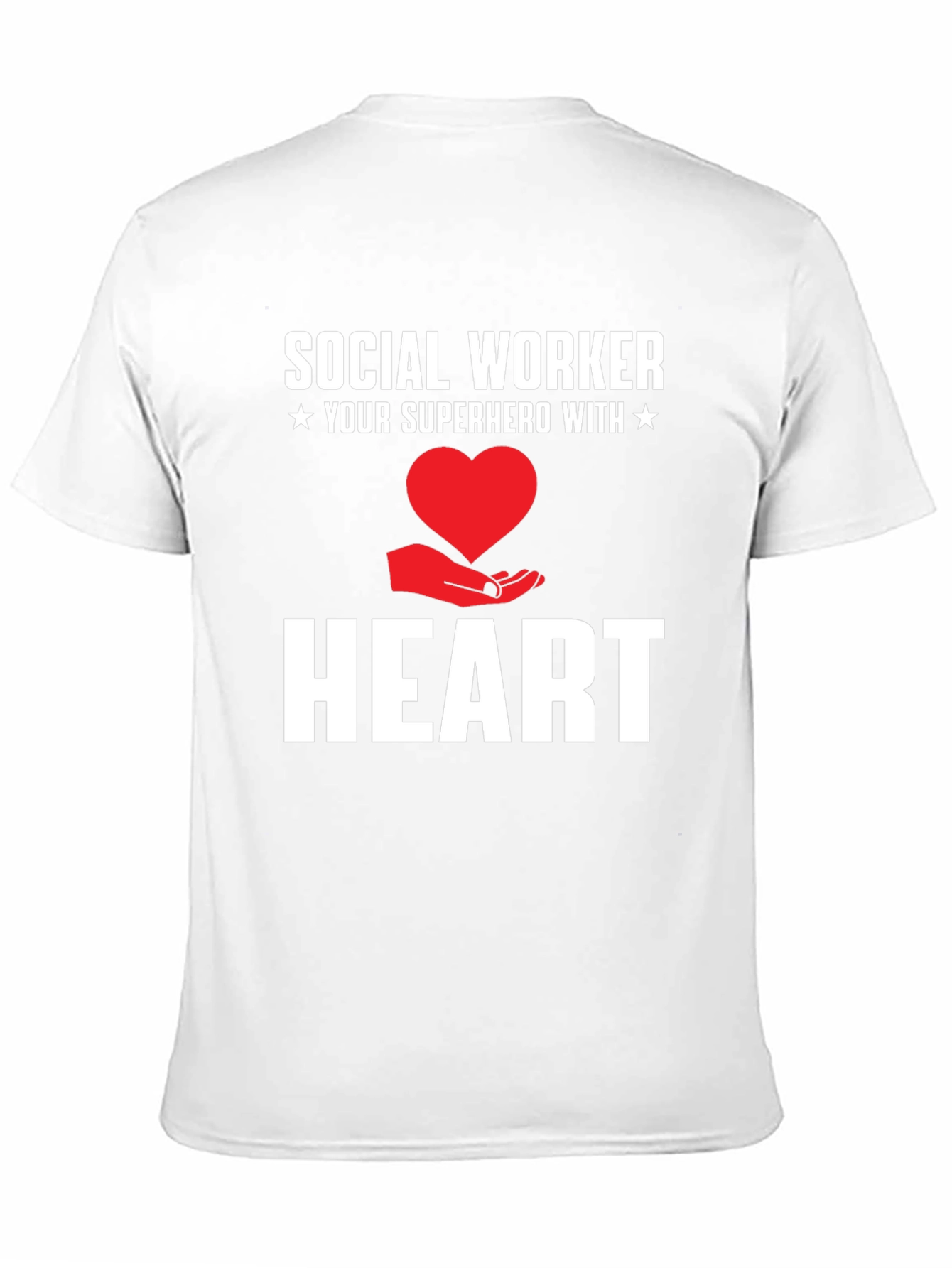 Social Worker Superhero Heart Graphic Tee