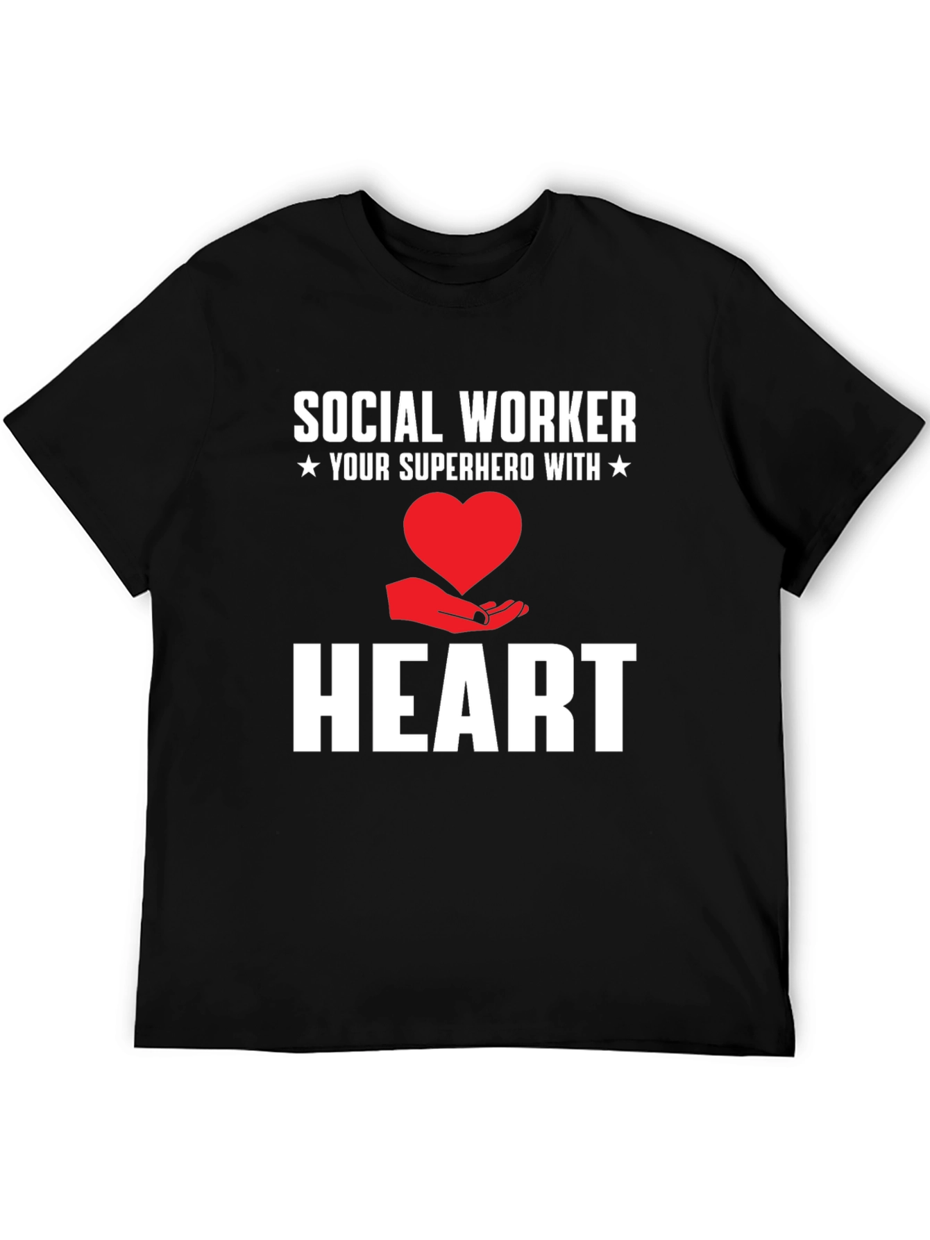 Social Worker Superhero Heart Graphic Tee
