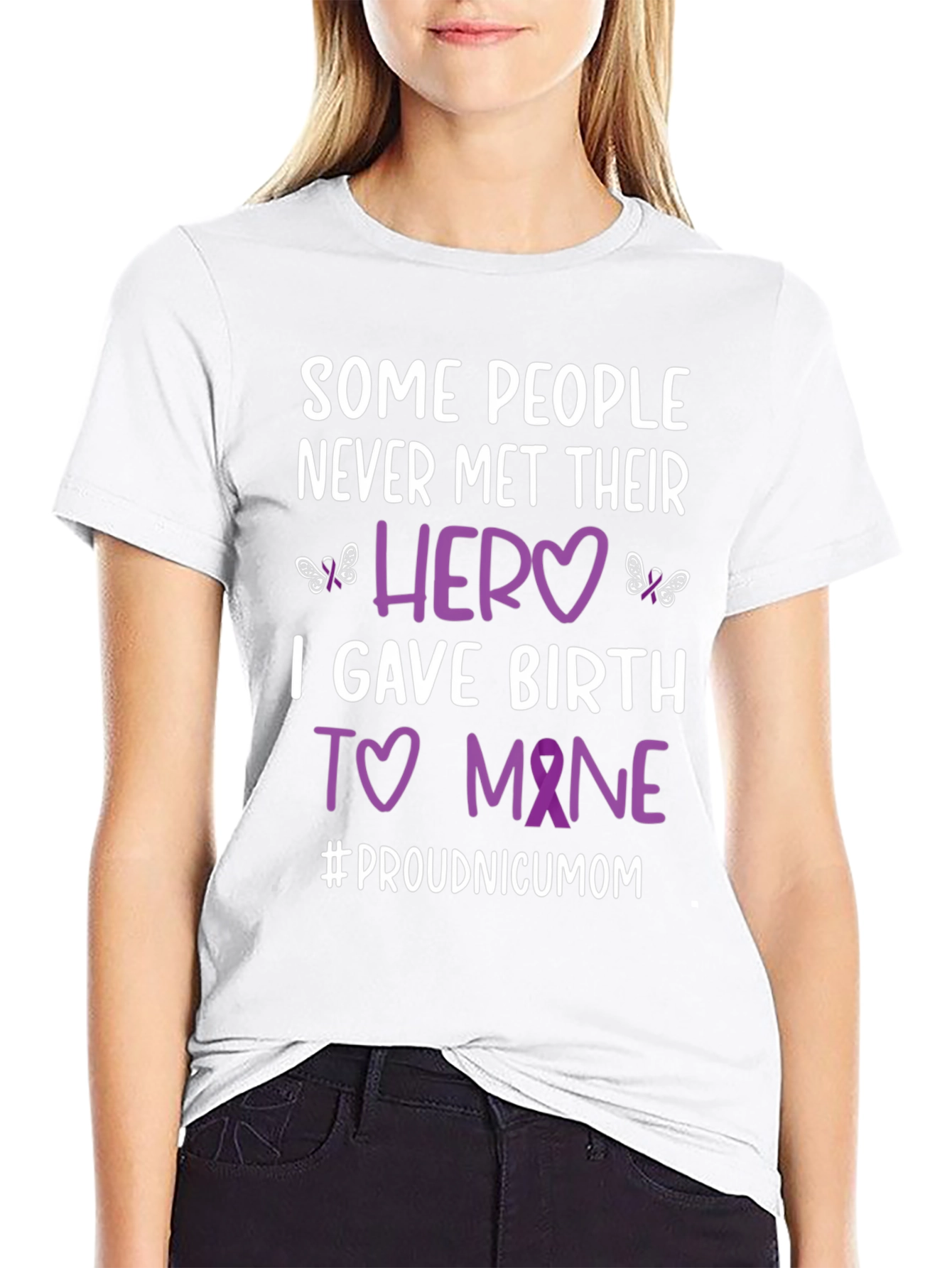 Proud NICU Mom T-Shirt - Hero NICU Awareness