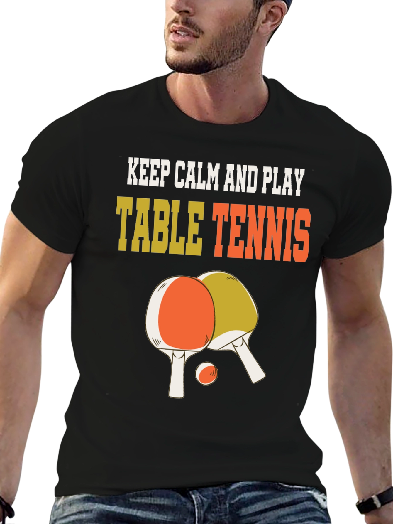 Keep Calm and Play Table Tennis T-Shirt