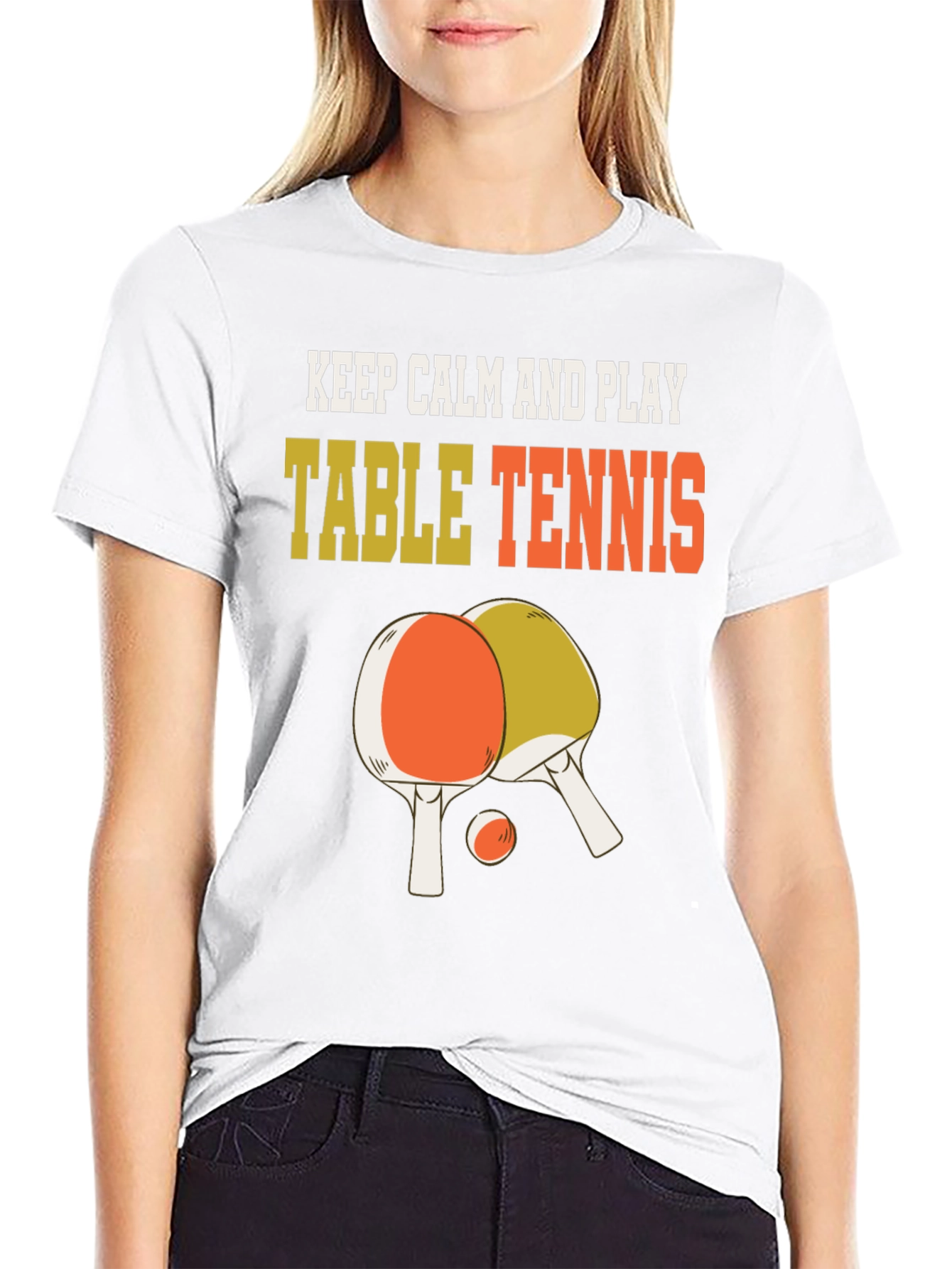 Keep Calm and Play Table Tennis T-Shirt