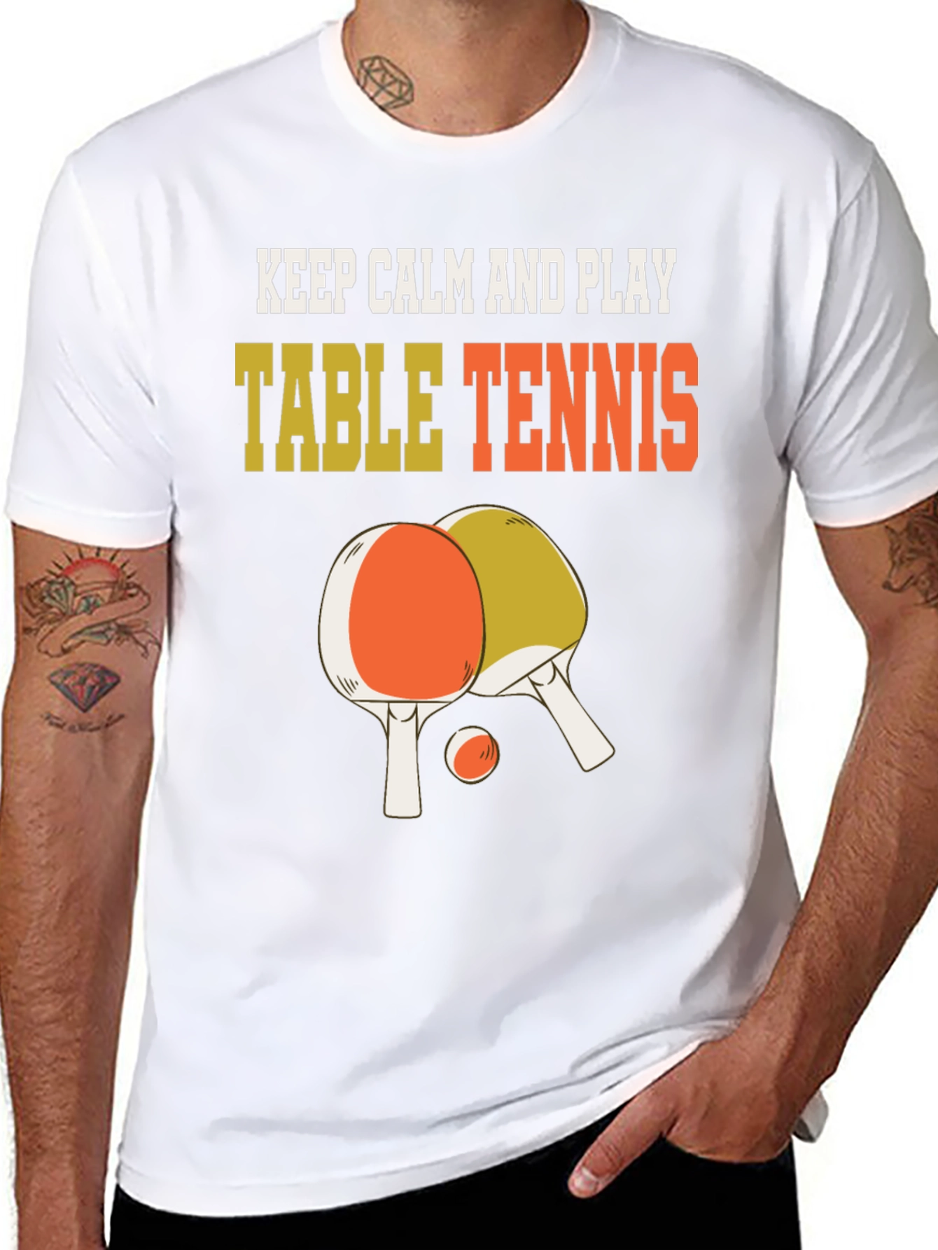 Keep Calm and Play Table Tennis T-Shirt