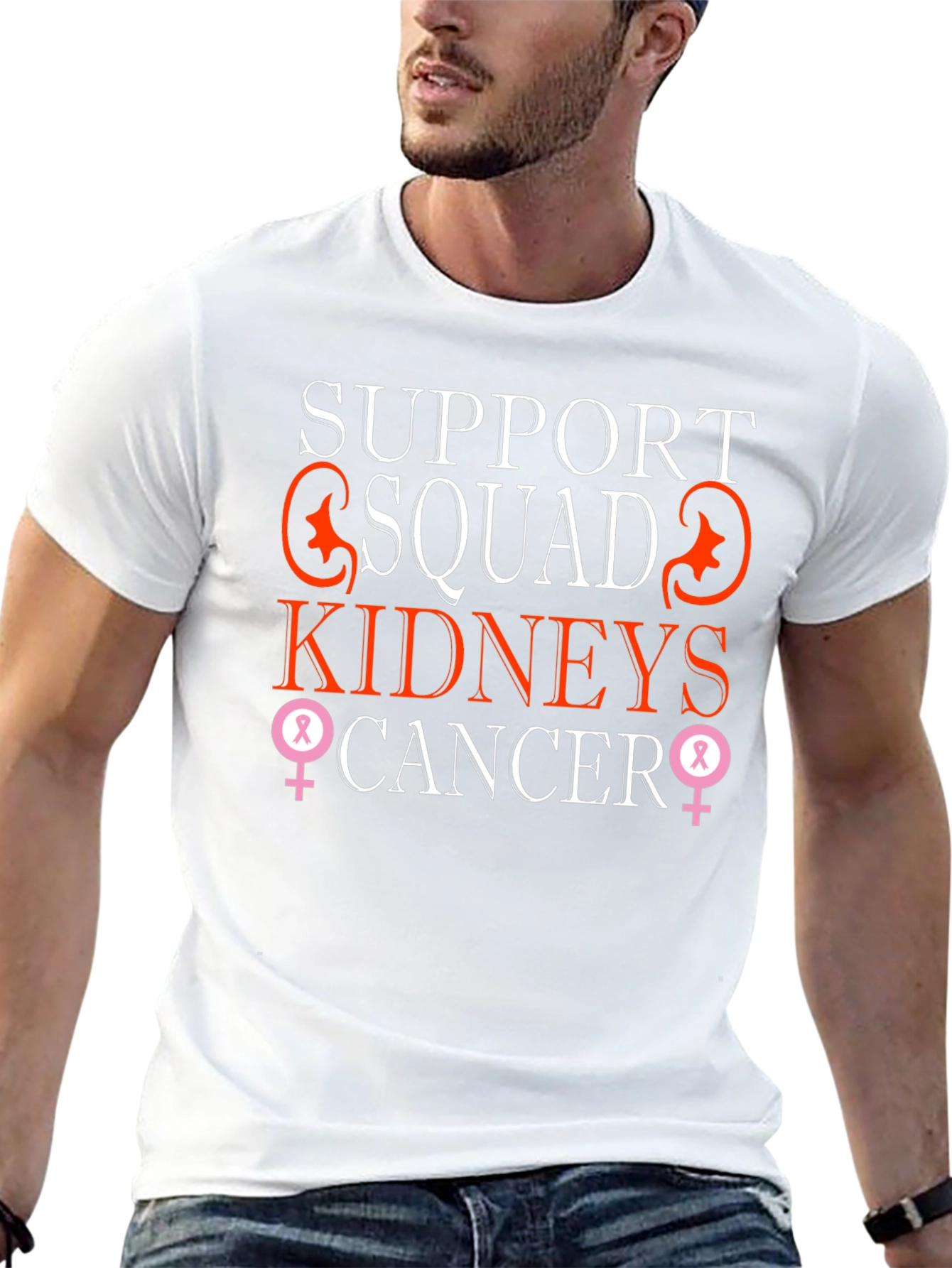 Support Squad Kidneys Cancer Awareness T-Shirt