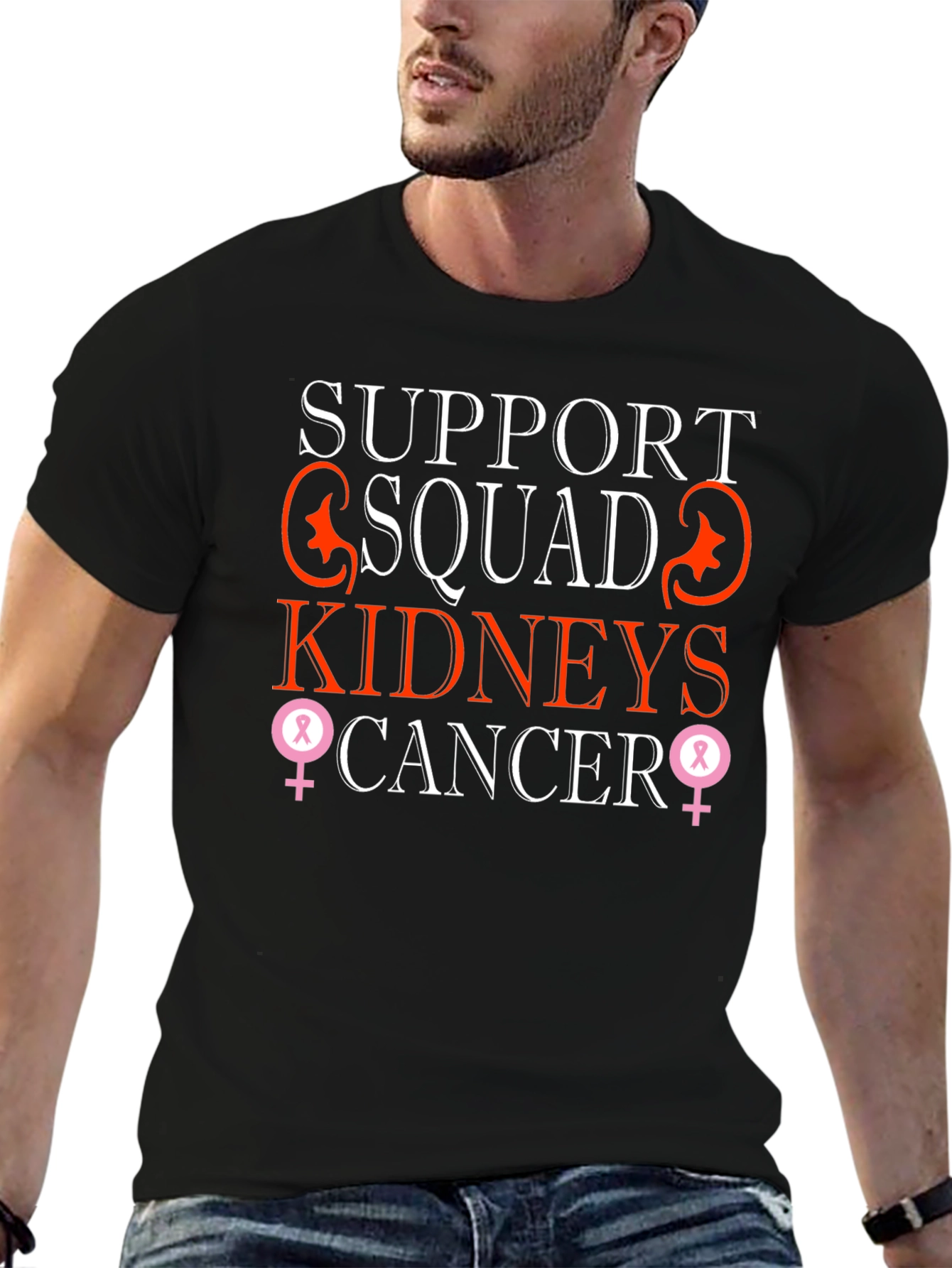 Support Squad Kidneys Cancer Awareness T-Shirt