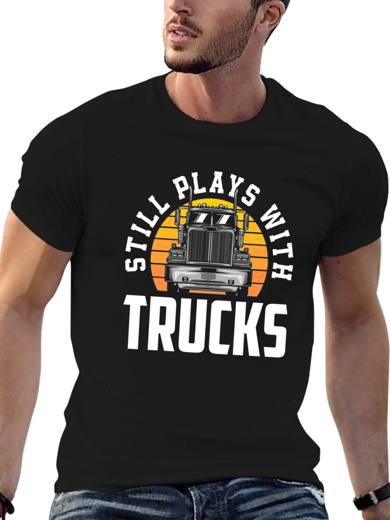 Still Plays With Trucks Graphic Tee
