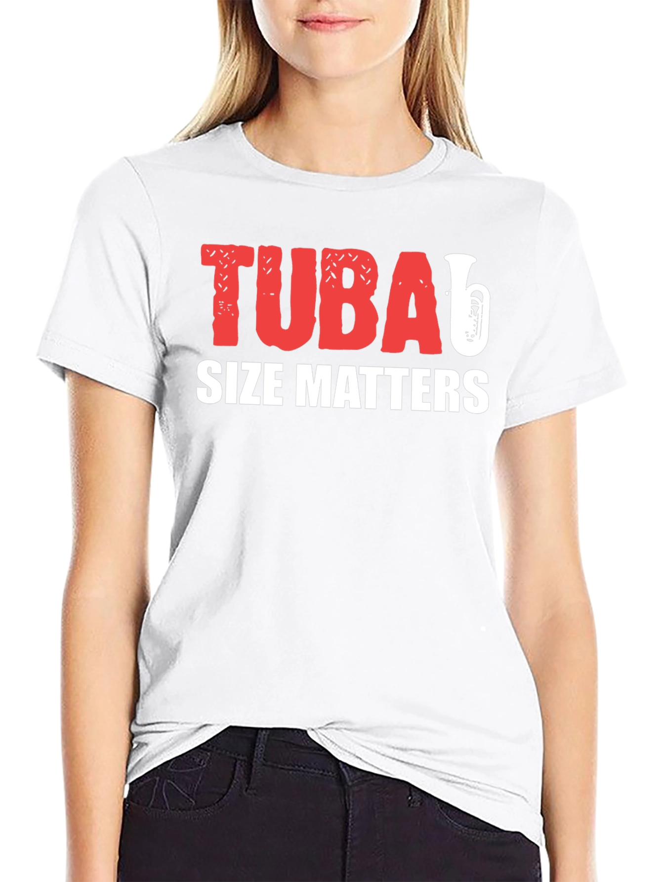 Tuba Size Matters Funny Music T-Shirt