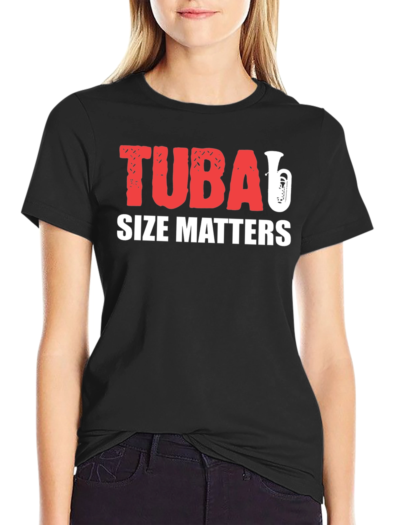 Tuba Size Matters Funny Music T-Shirt