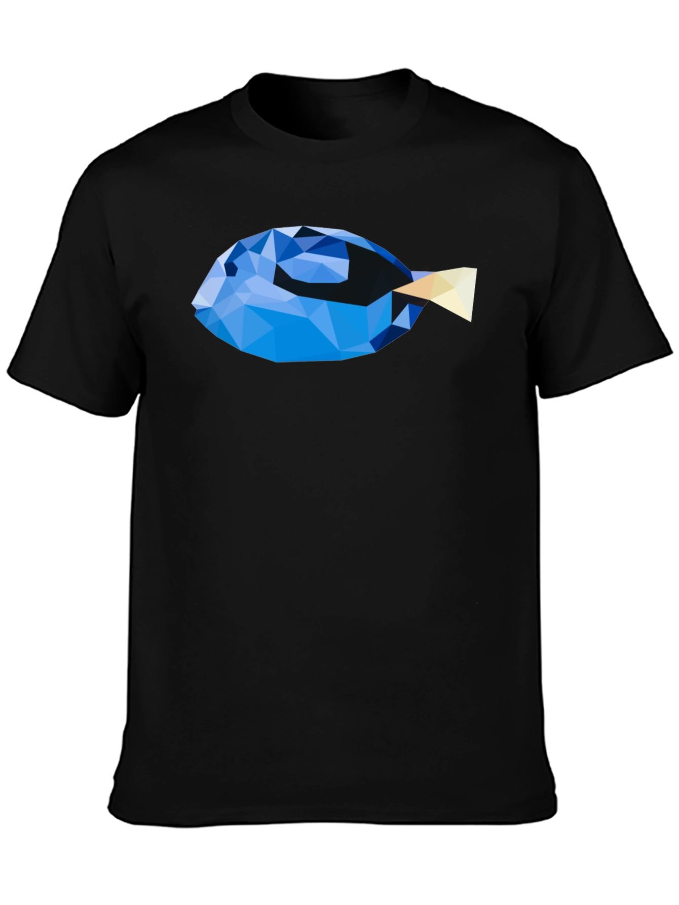 Geometric Fish Graphic T-Shirt - Modern Art Tee