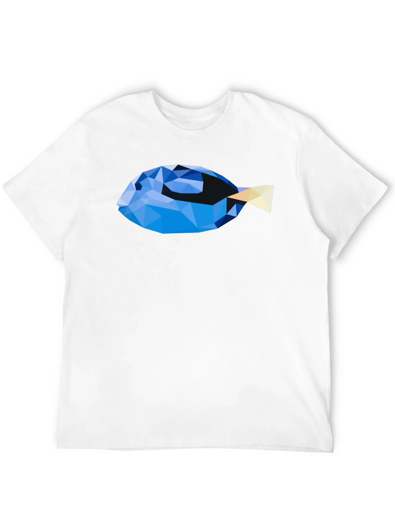 Geometric Fish Graphic T-Shirt - Modern Art Tee