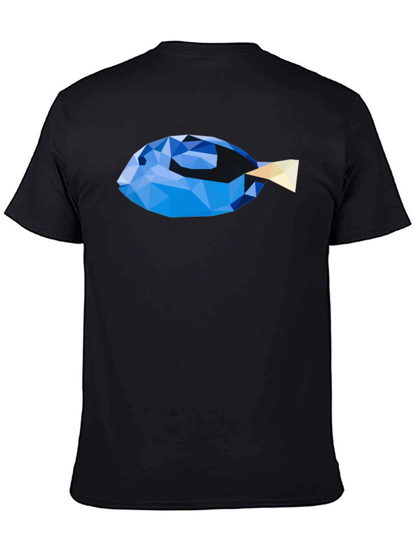 Geometric Fish Graphic T-Shirt - Modern Art Tee