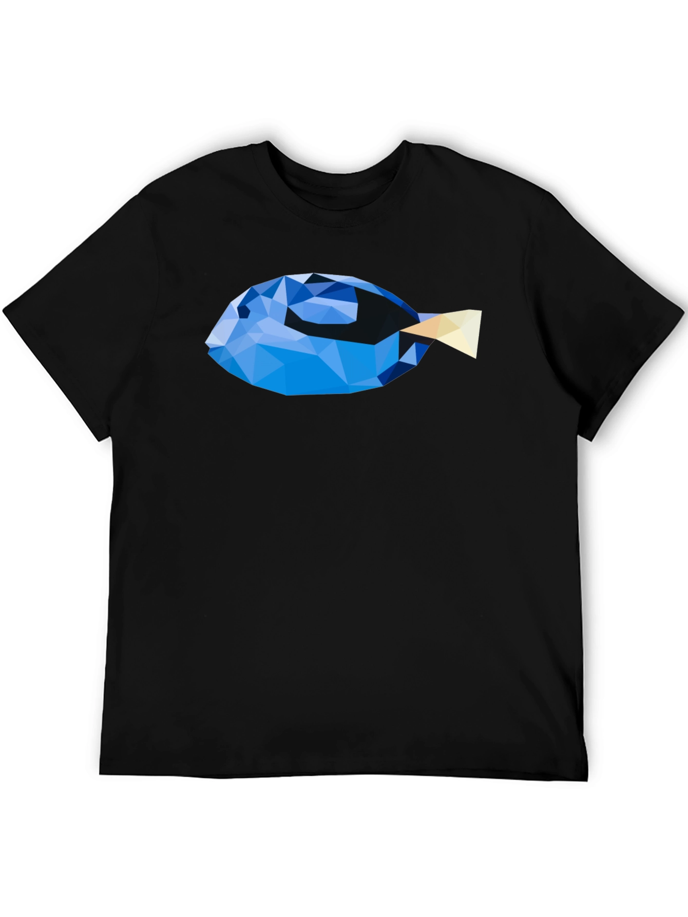 Geometric Fish Graphic T-Shirt - Modern Art Tee