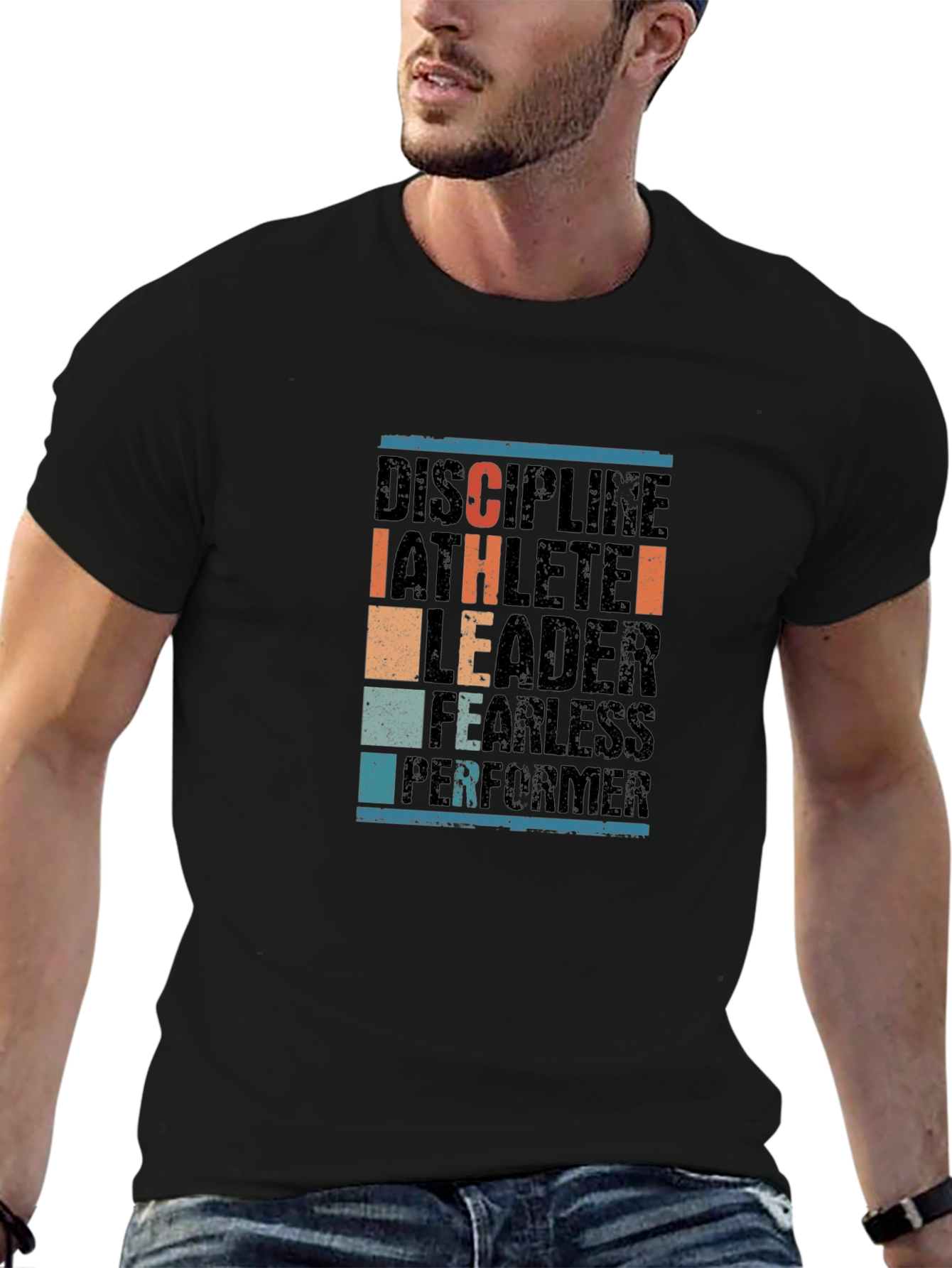 Disciplined Athlete T-Shirt - Black