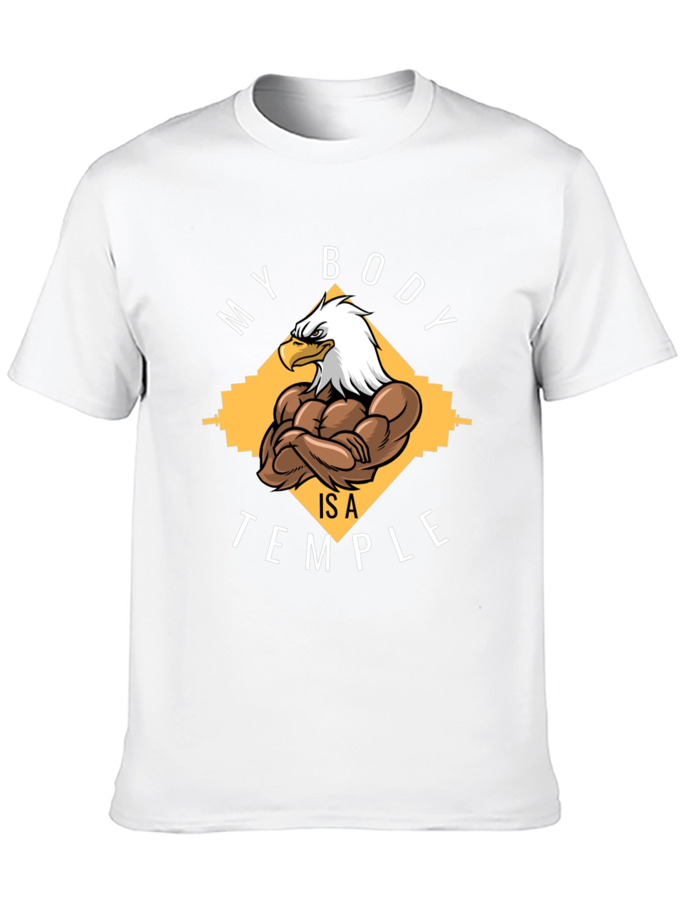 My Body is a Temple Eagle Gym T-Shirt