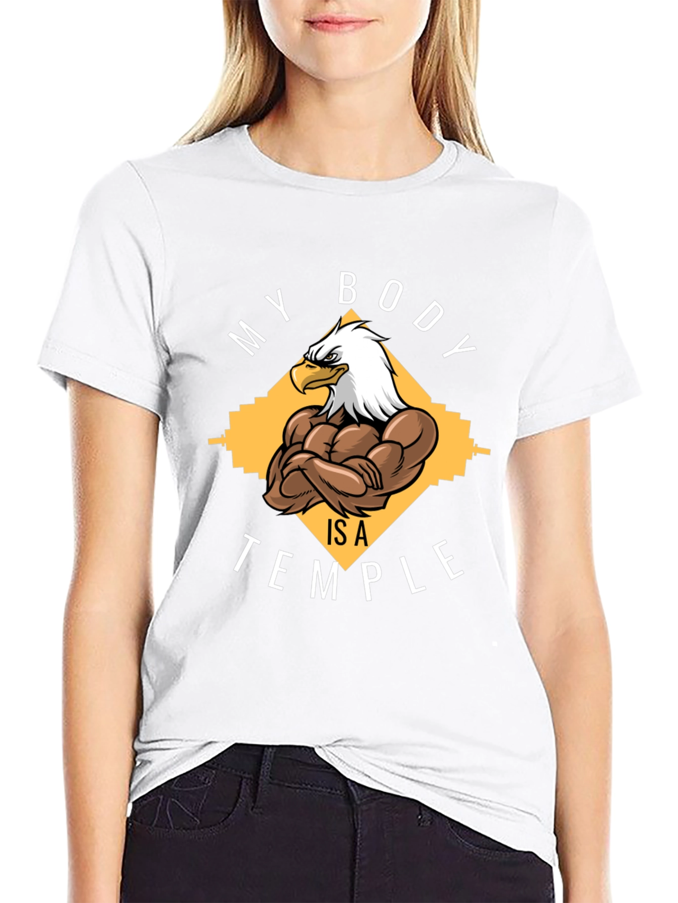 My Body is a Temple Eagle Gym T-Shirt