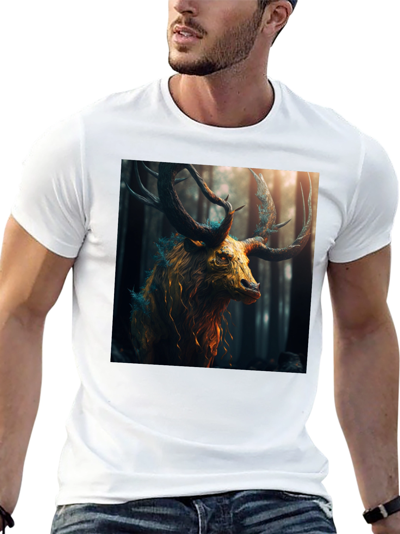 Majestic Elk Graphic T-Shirt