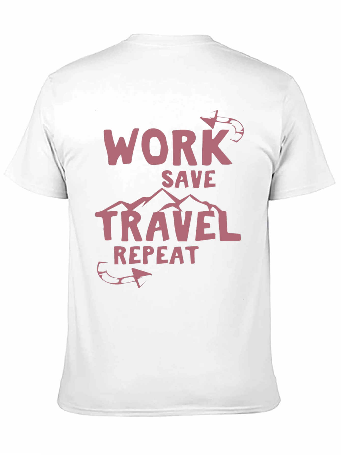 Work Save Travel Repeat Graphic T-Shirt