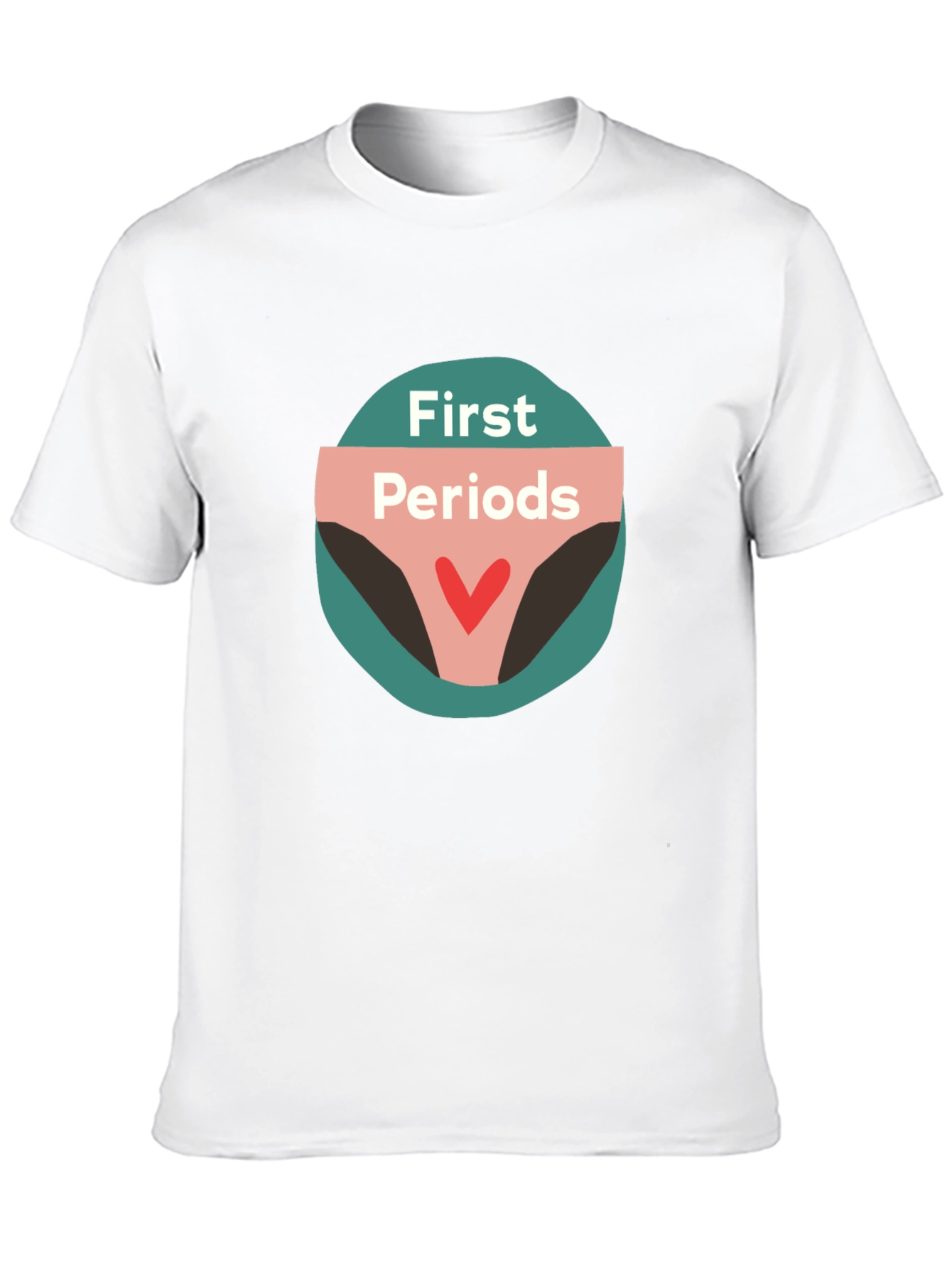 First Periods Graphic Tee - Black Unisex T-Shirt