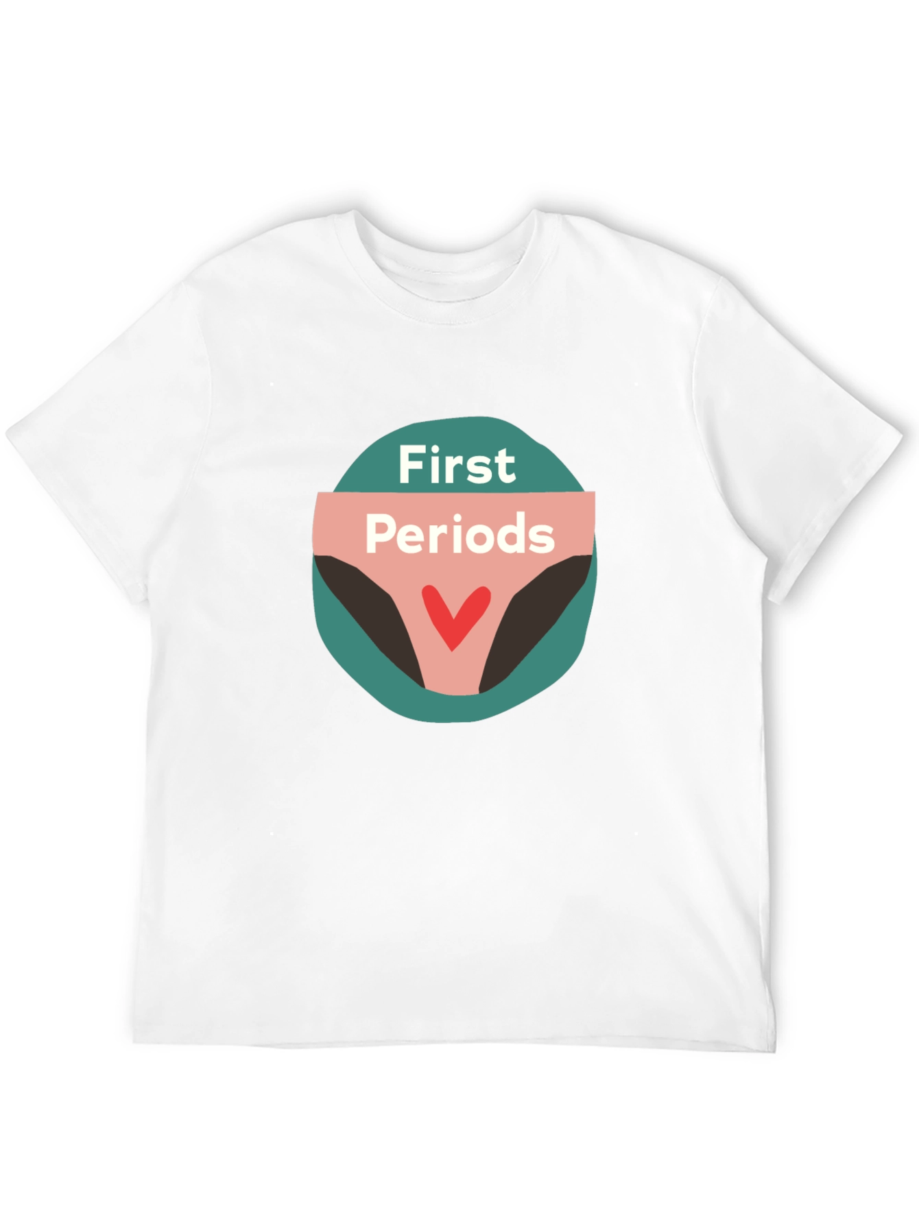 First Periods Graphic Tee - Black Unisex T-Shirt