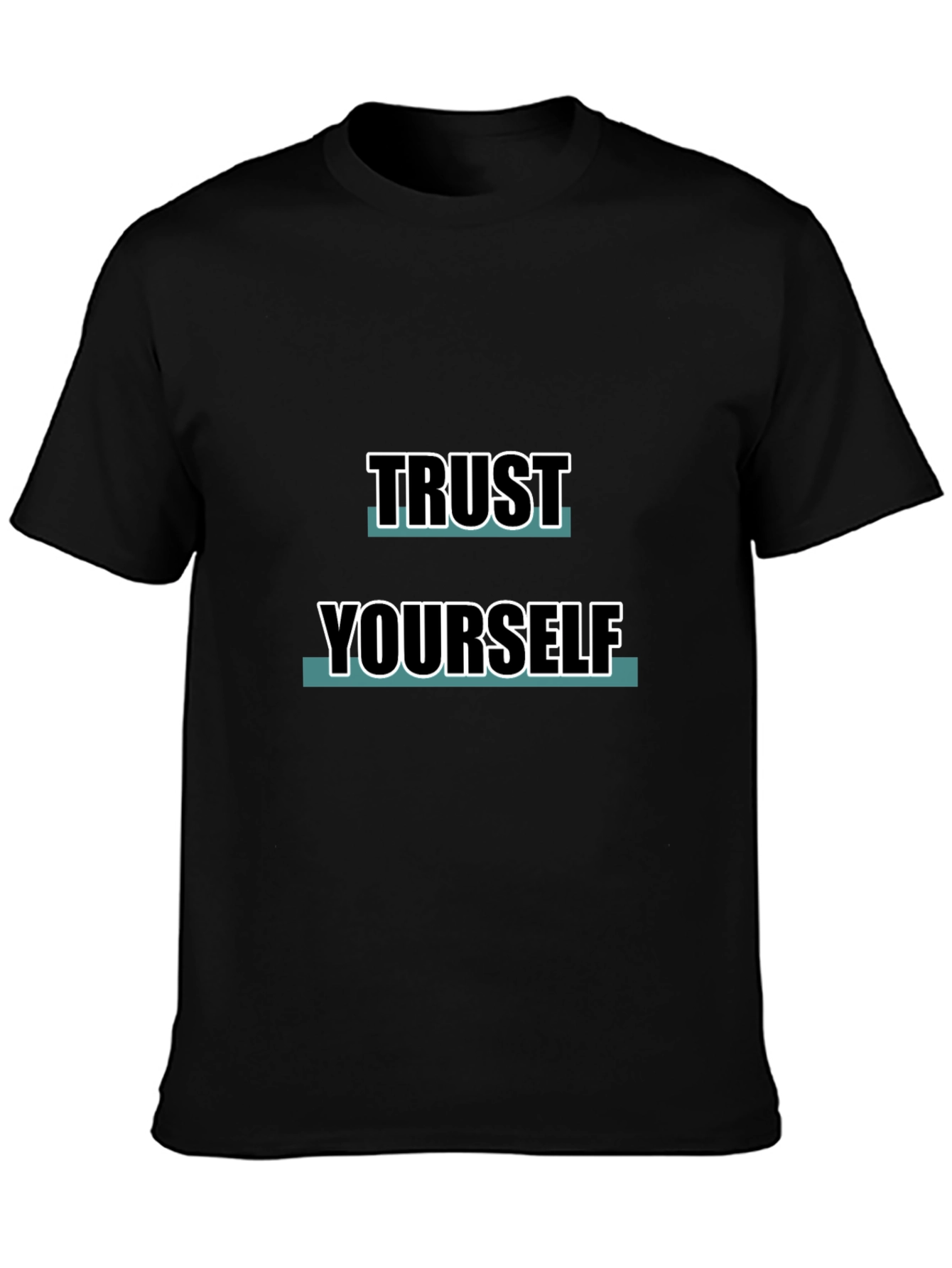 Trust Yourself Black Graphic Tee