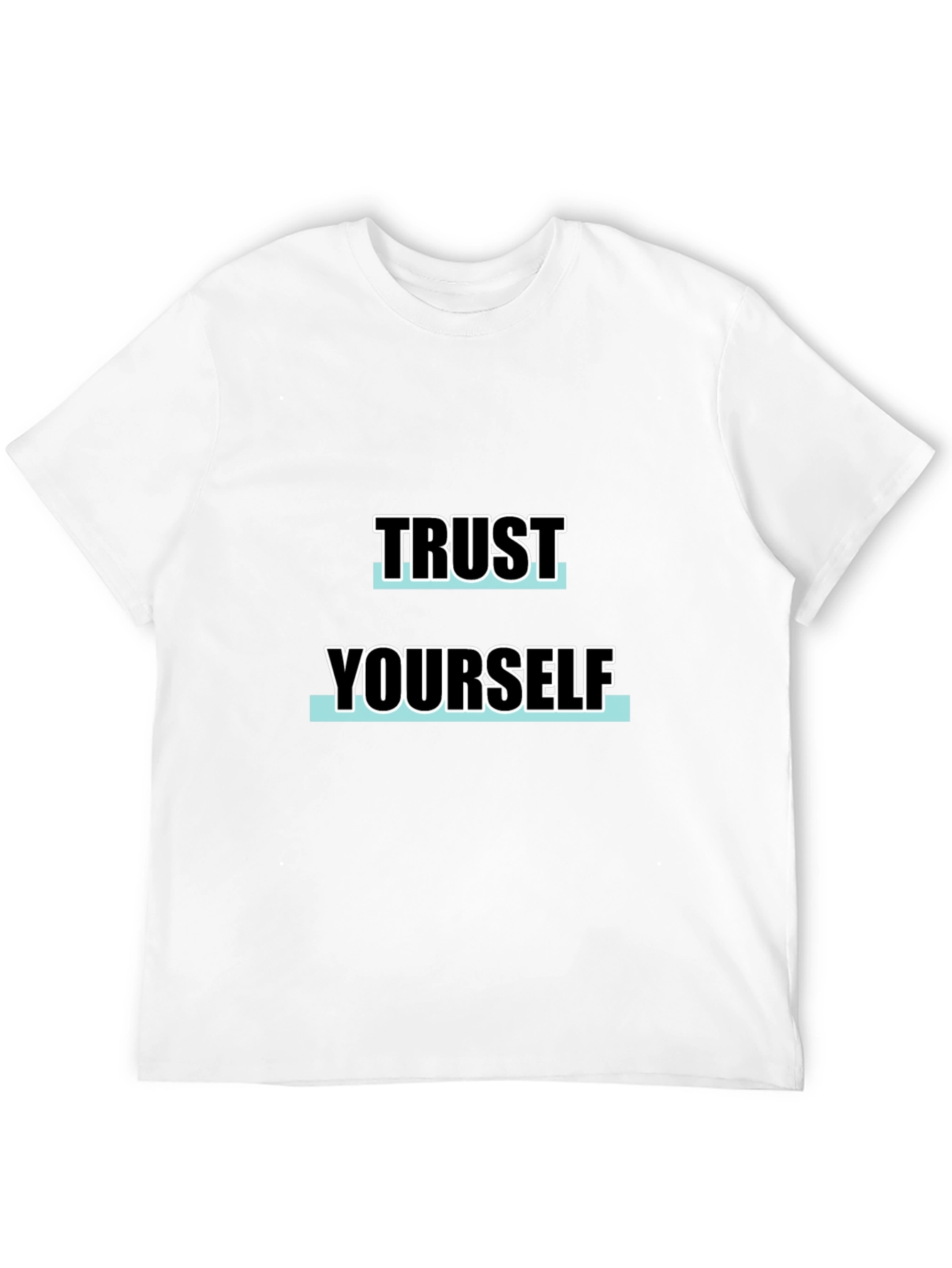 Trust Yourself Black Graphic Tee