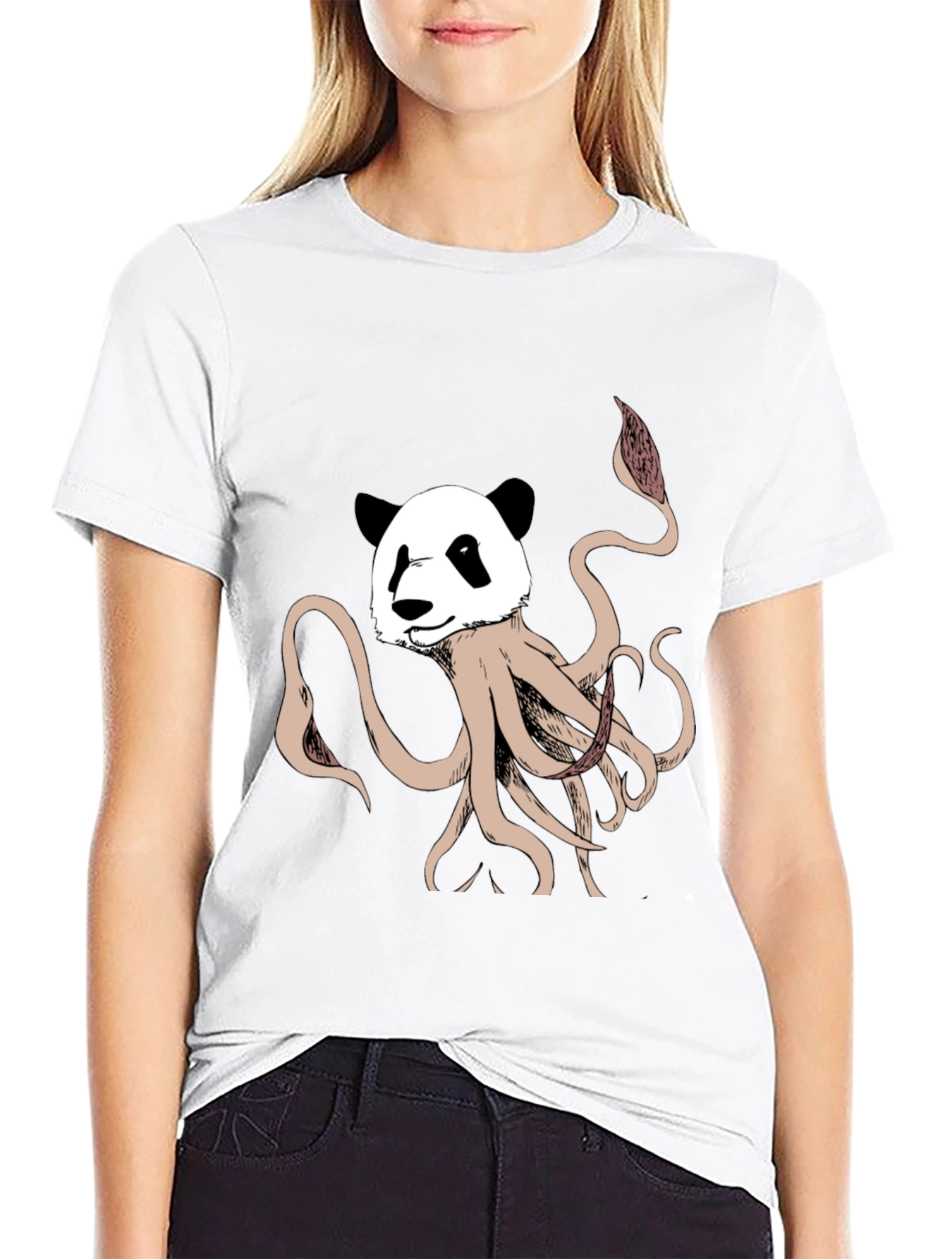 Panda Octopus Graphic Tee