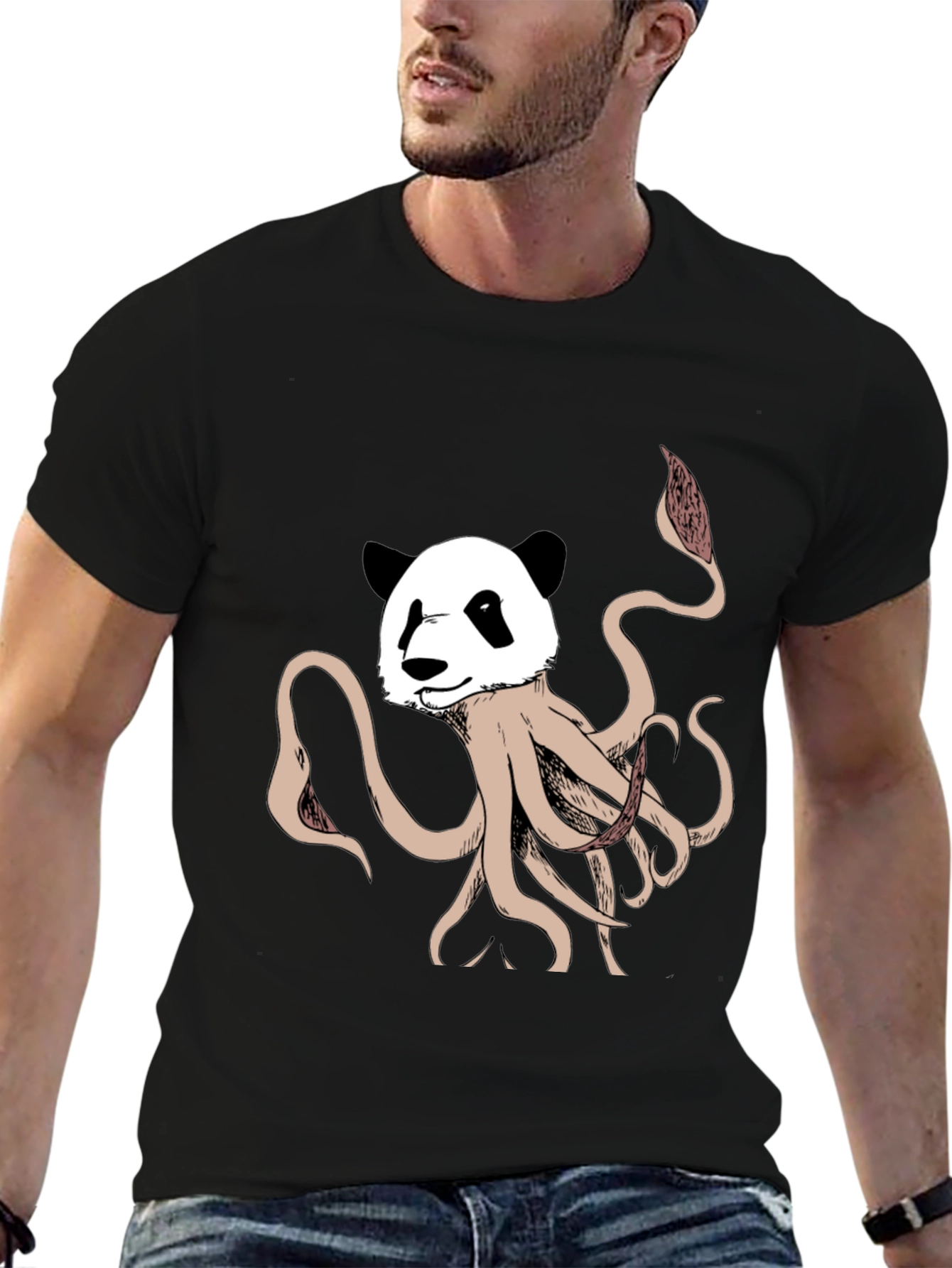 Panda Octopus Graphic Tee
