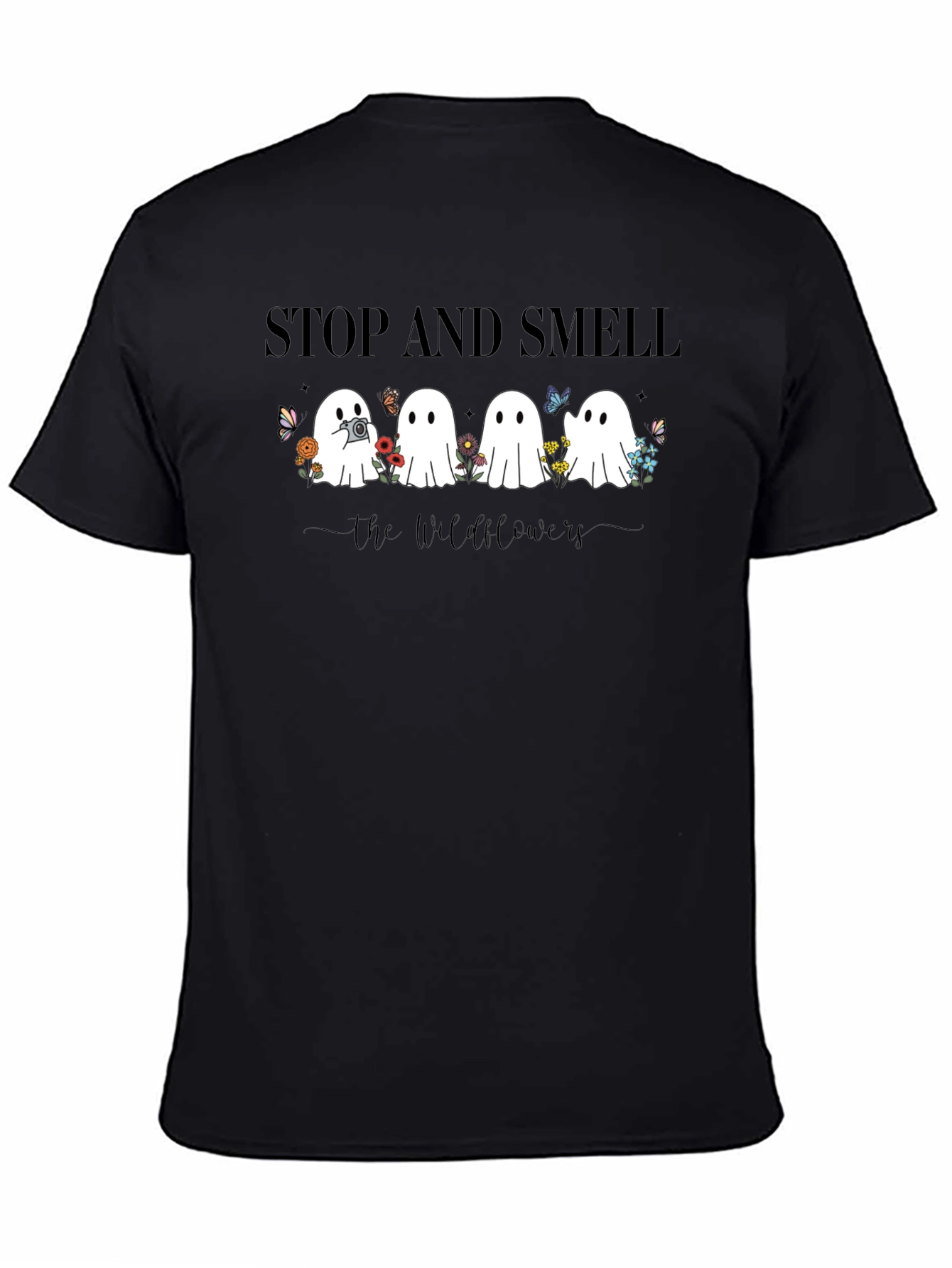 Stop and Smell the Wildflowers Ghost Graphic Tee